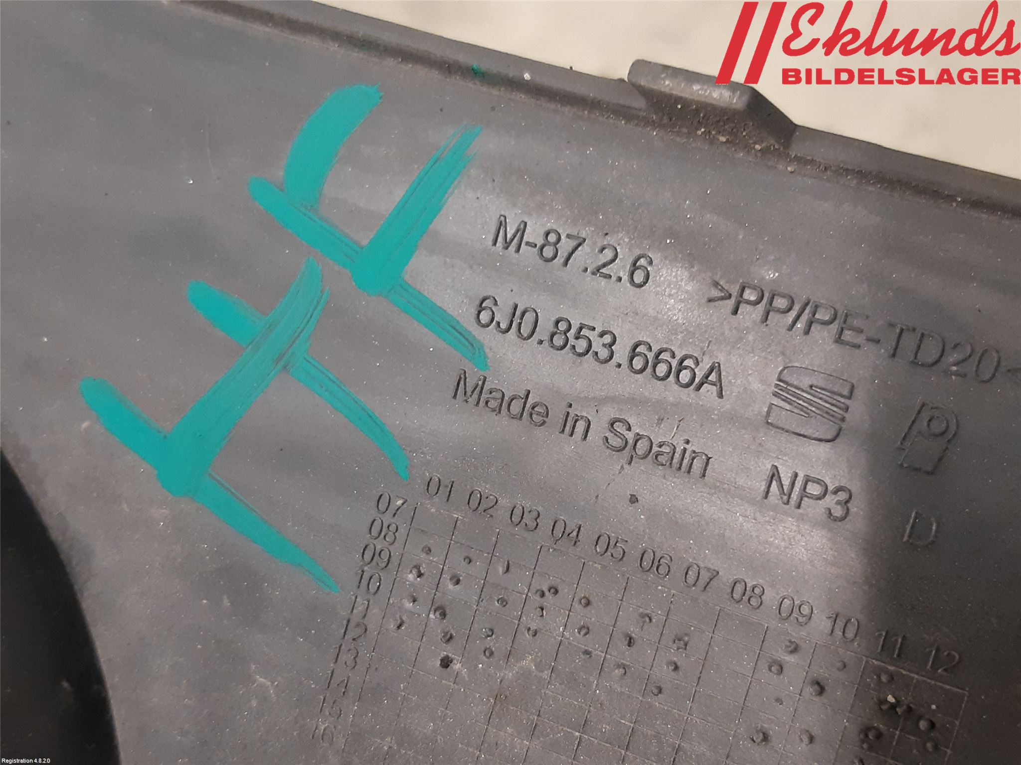 Seat IBIZA IV 08-16 Dimljussarg Fram