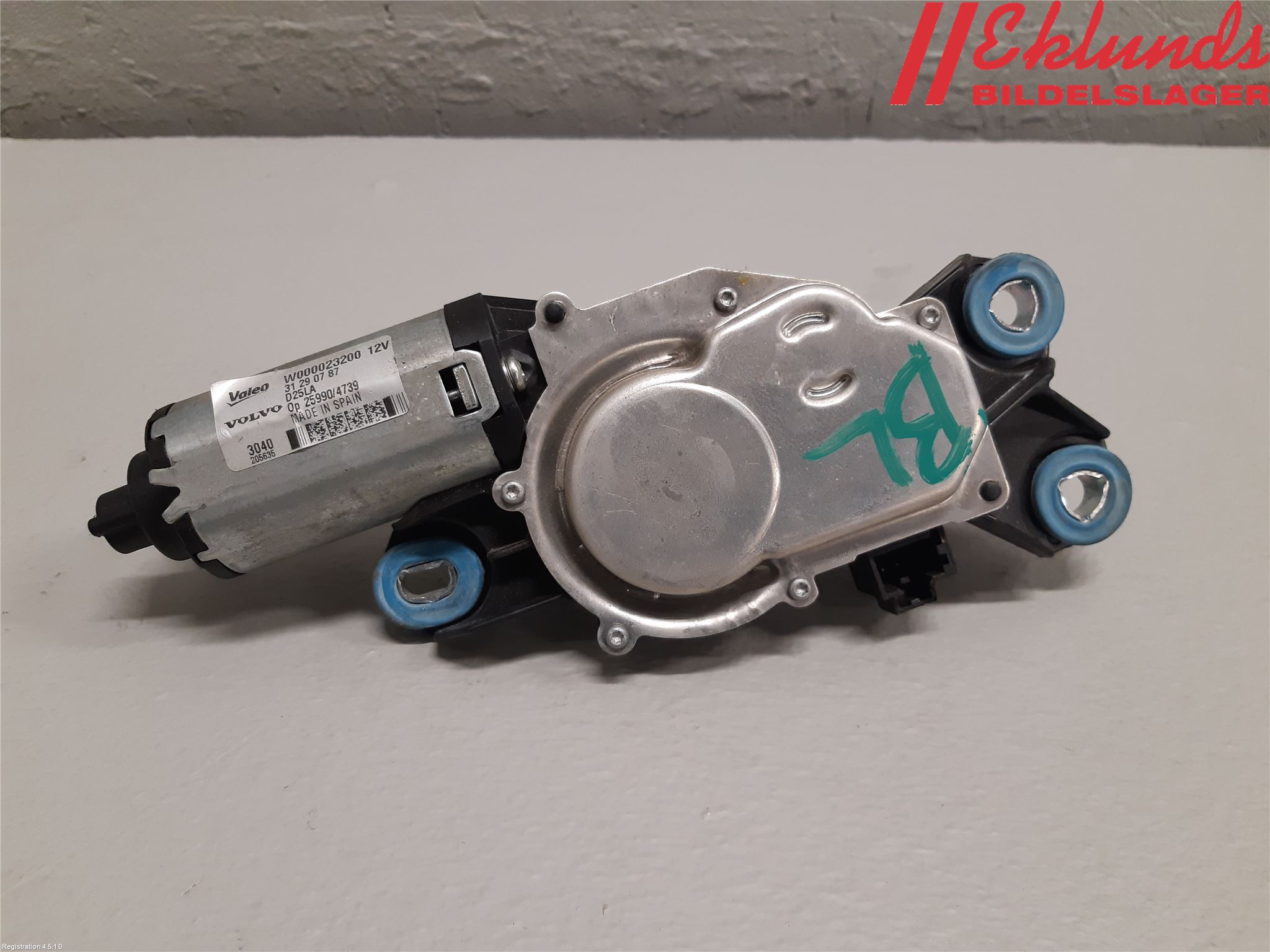 Volvo V70 08-13 Torkarmotor Baklucka