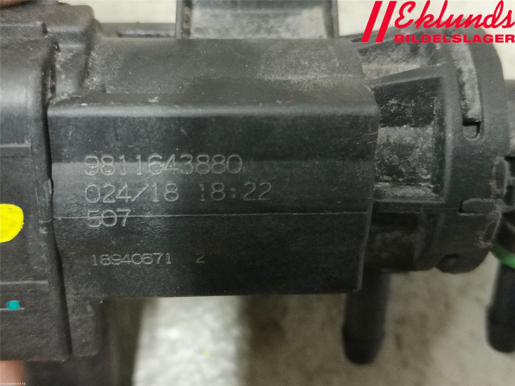 Citroen BERLINGO 08-18 Magnetventil Laddtryck