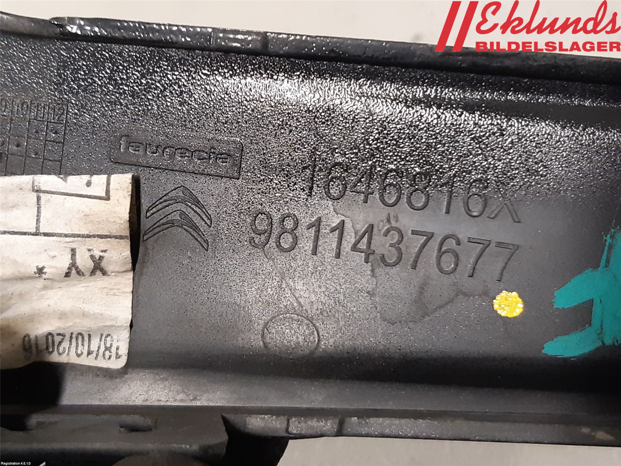 Citroen DS 4 CROSSBACK 16-18 Stötfångarlist Fram