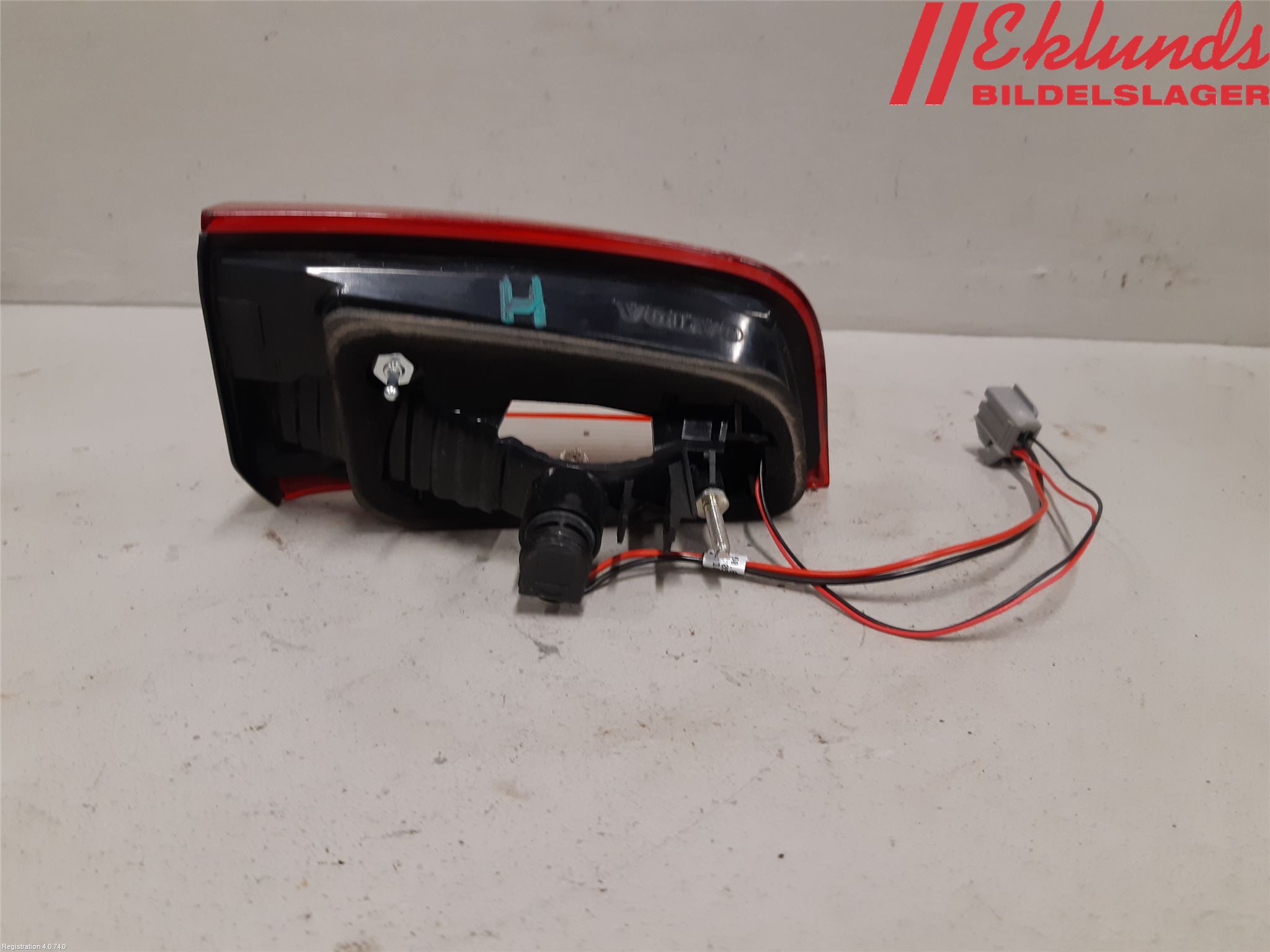 Volvo S60 14-18 Bakljus Lucka Hö