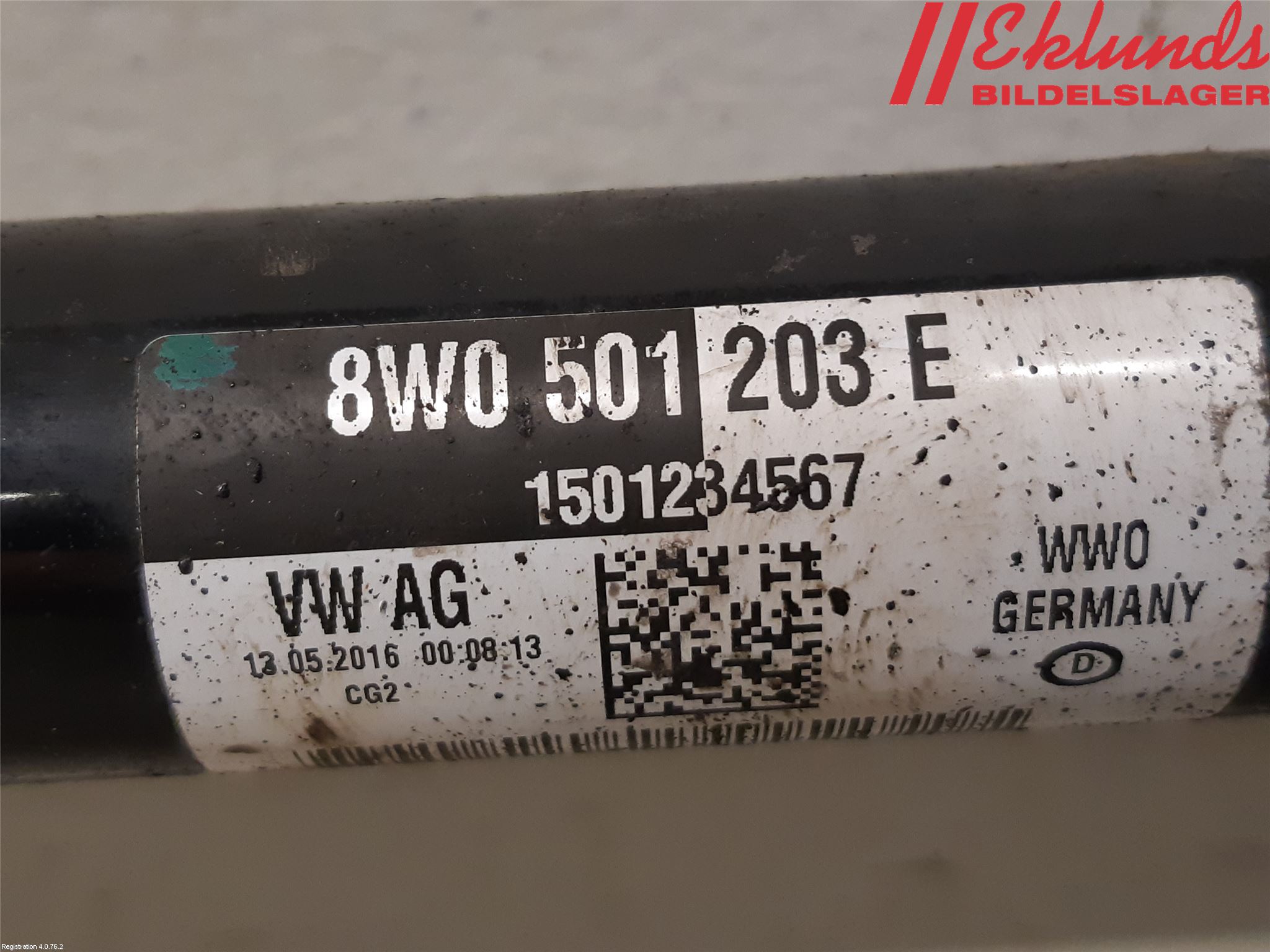 Audi A4/S4 B9 16-19 Drivaxel Bak Vänster