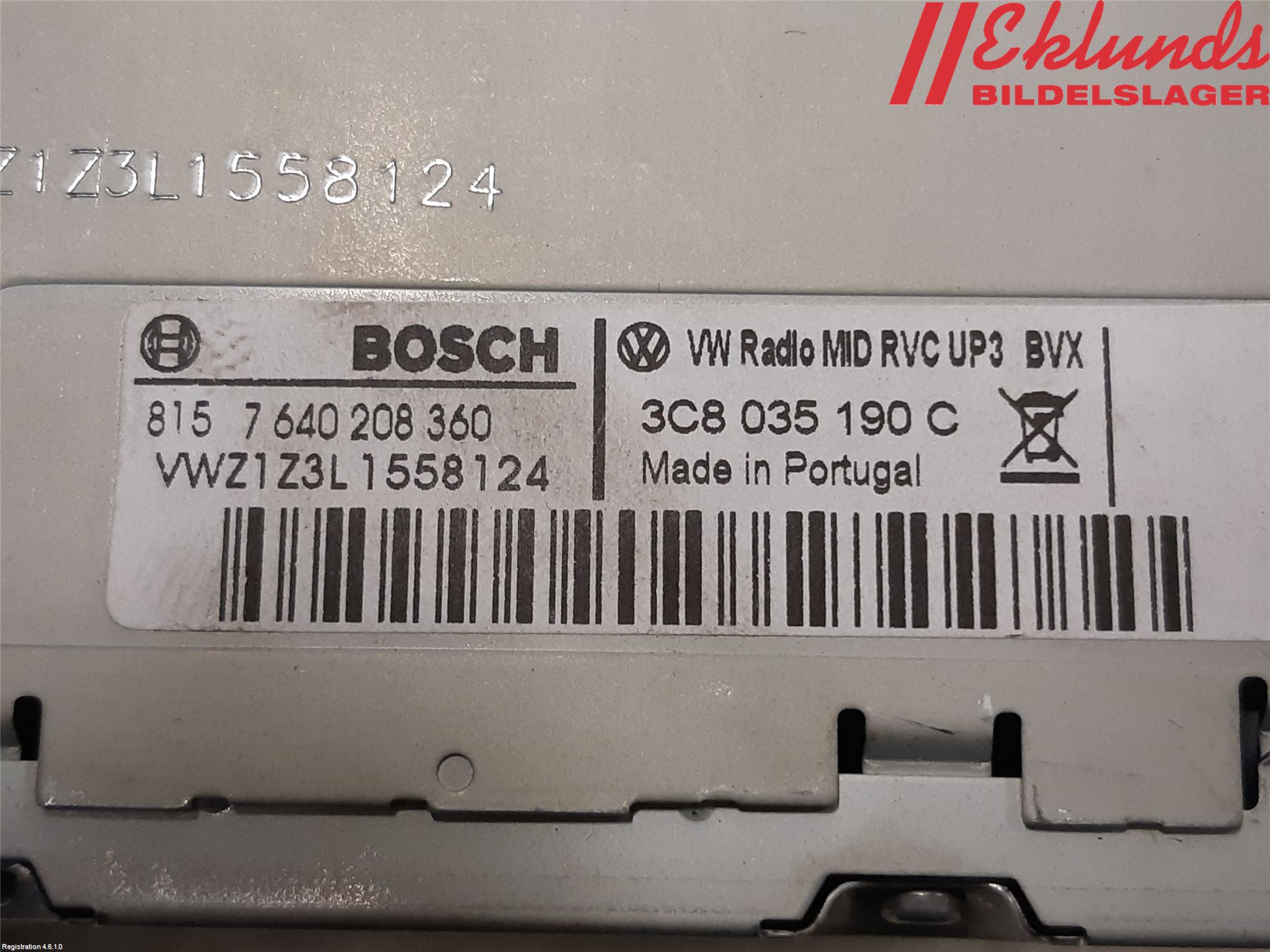 Volkswagen VW GOLF VI 09-13 Cd Radio - Multimediapanel