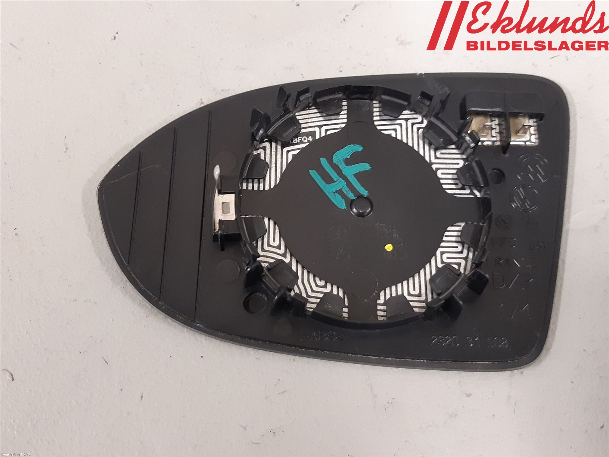 Volkswagen VW PASSAT 15-19 Spegelglas Hö