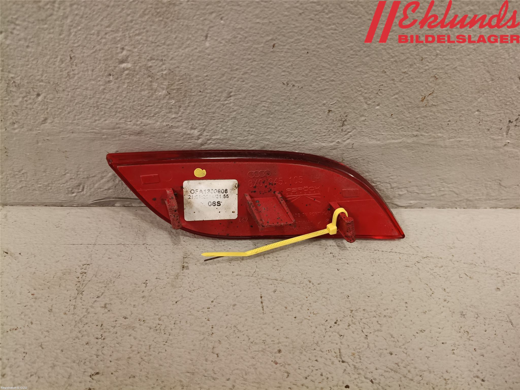 Audi A1/S1 11-18 Dimljus/Reflex Bak