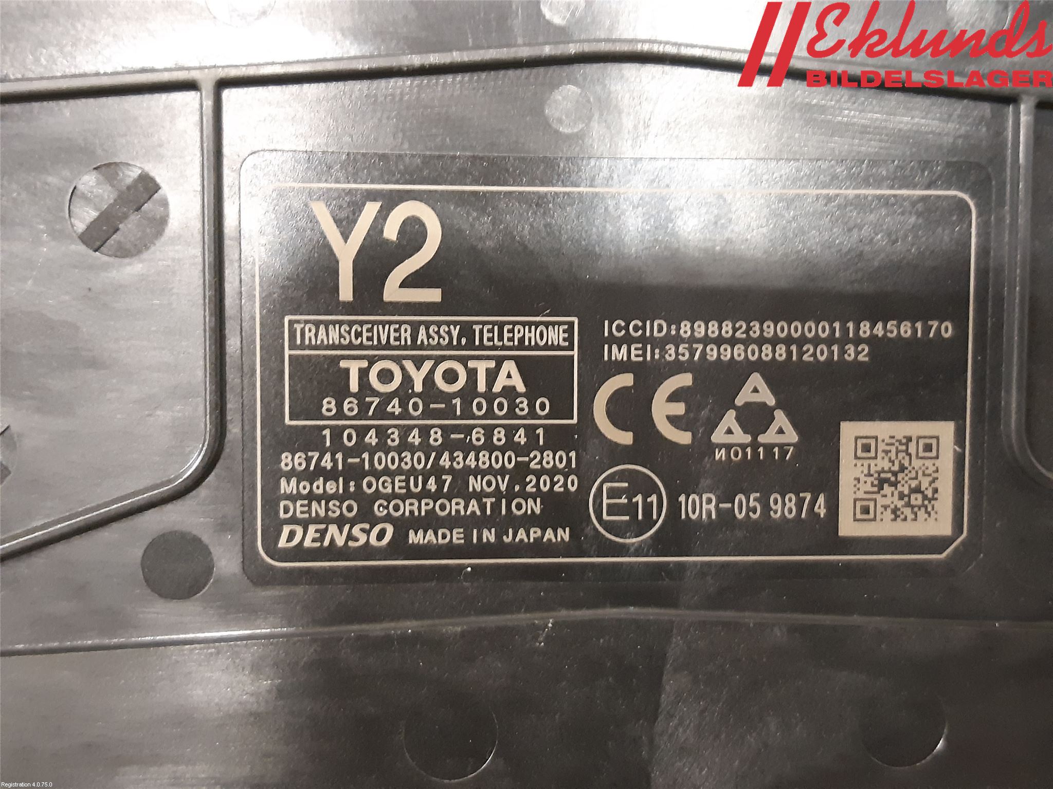 Toyota C-HR 16-23 Styrenhet Övrigt