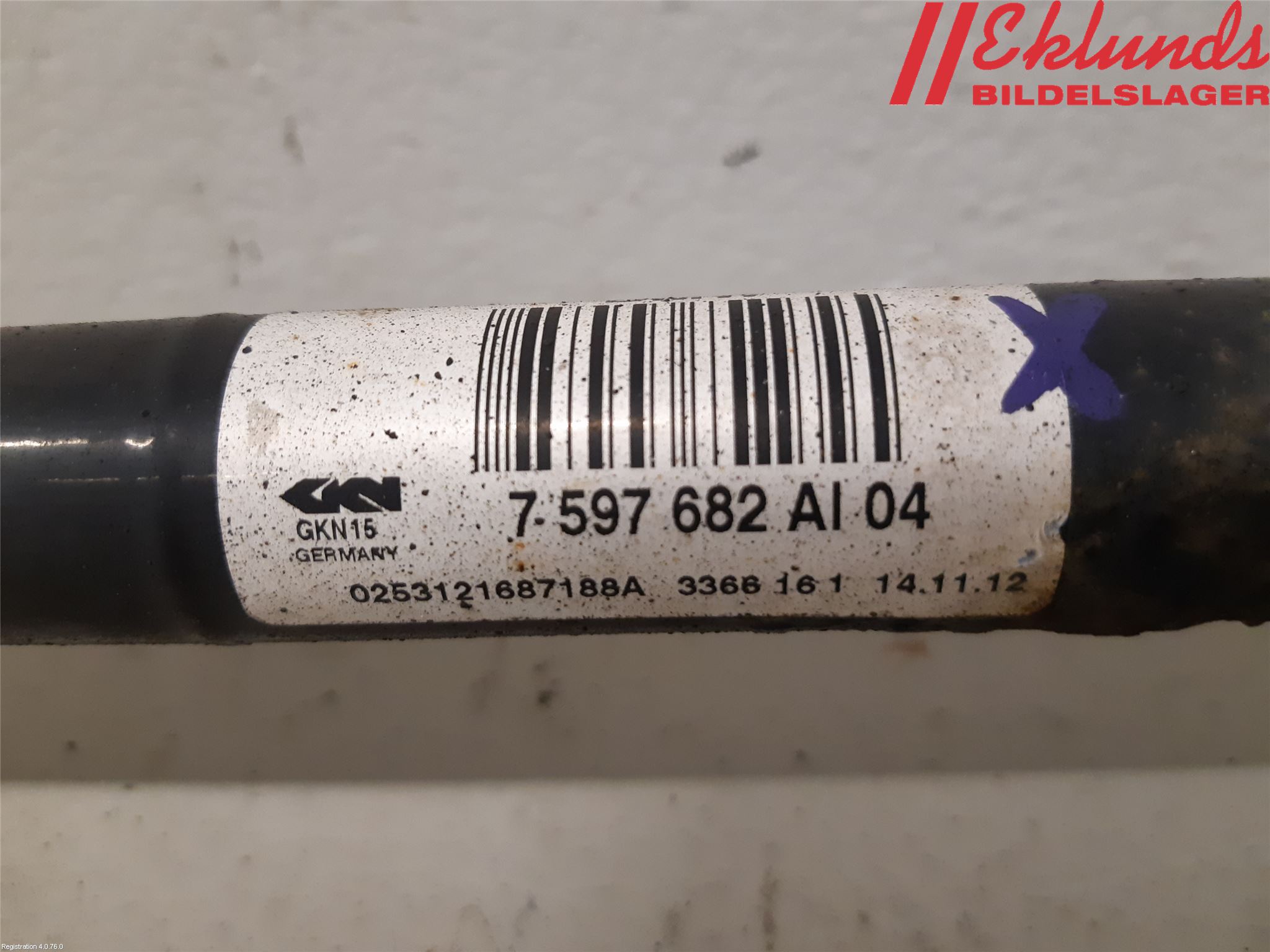 BMW 1 F20/F21 11-19 Drivaxel Bak Höger