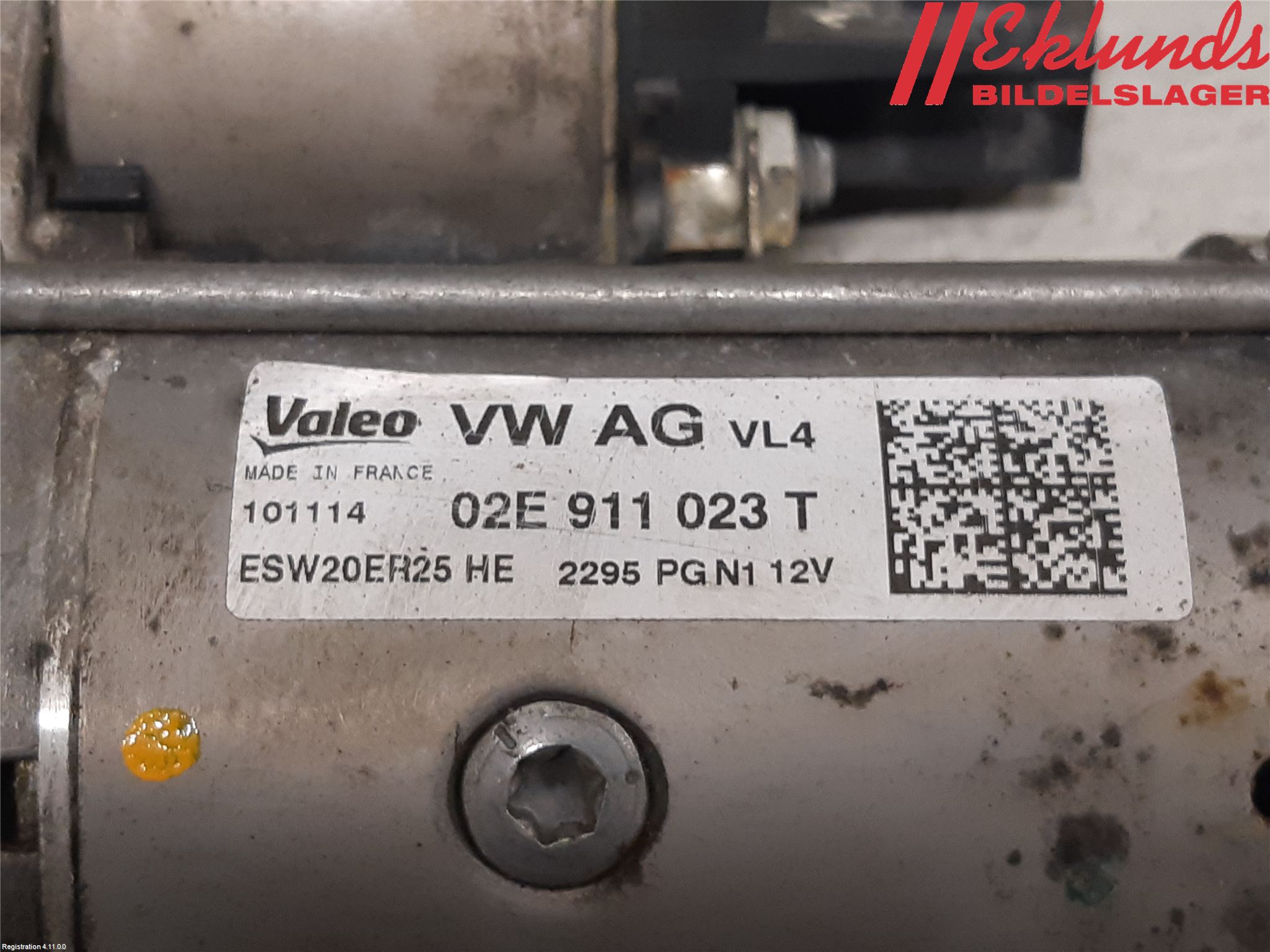 Volkswagen VW PASSAT 15-19 Startmotor Diesel