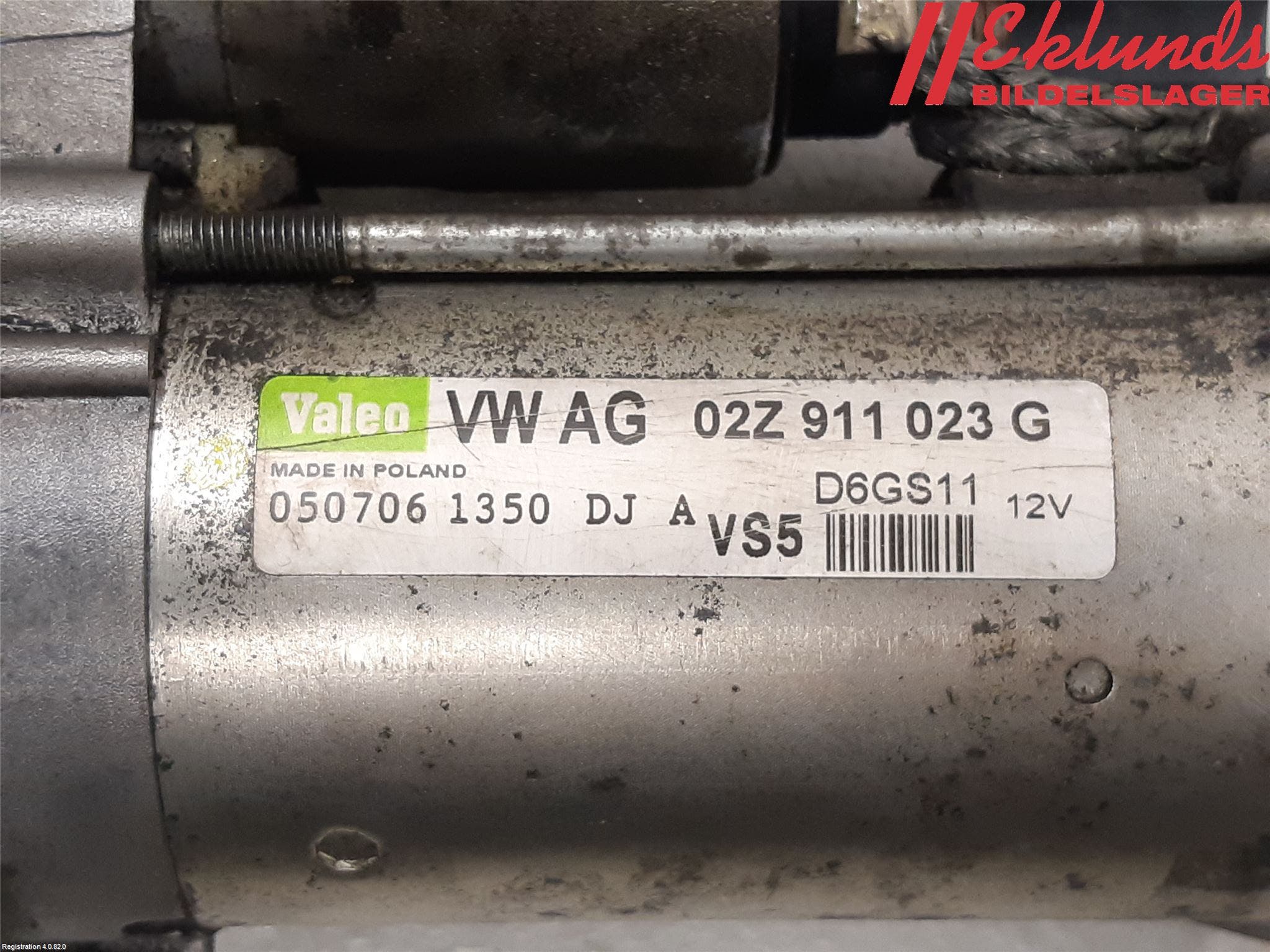 Volkswagen VW GOLF V 04-09 Startmotor