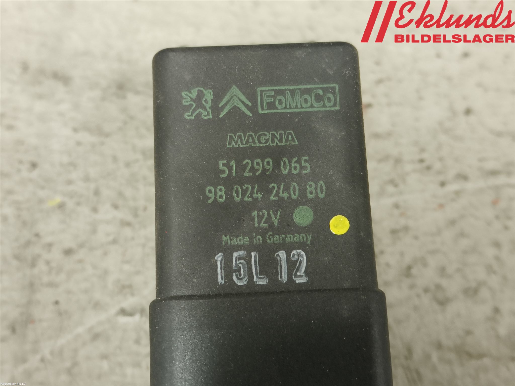 Peugeot 508 11-18 Relä Glödning Diesel