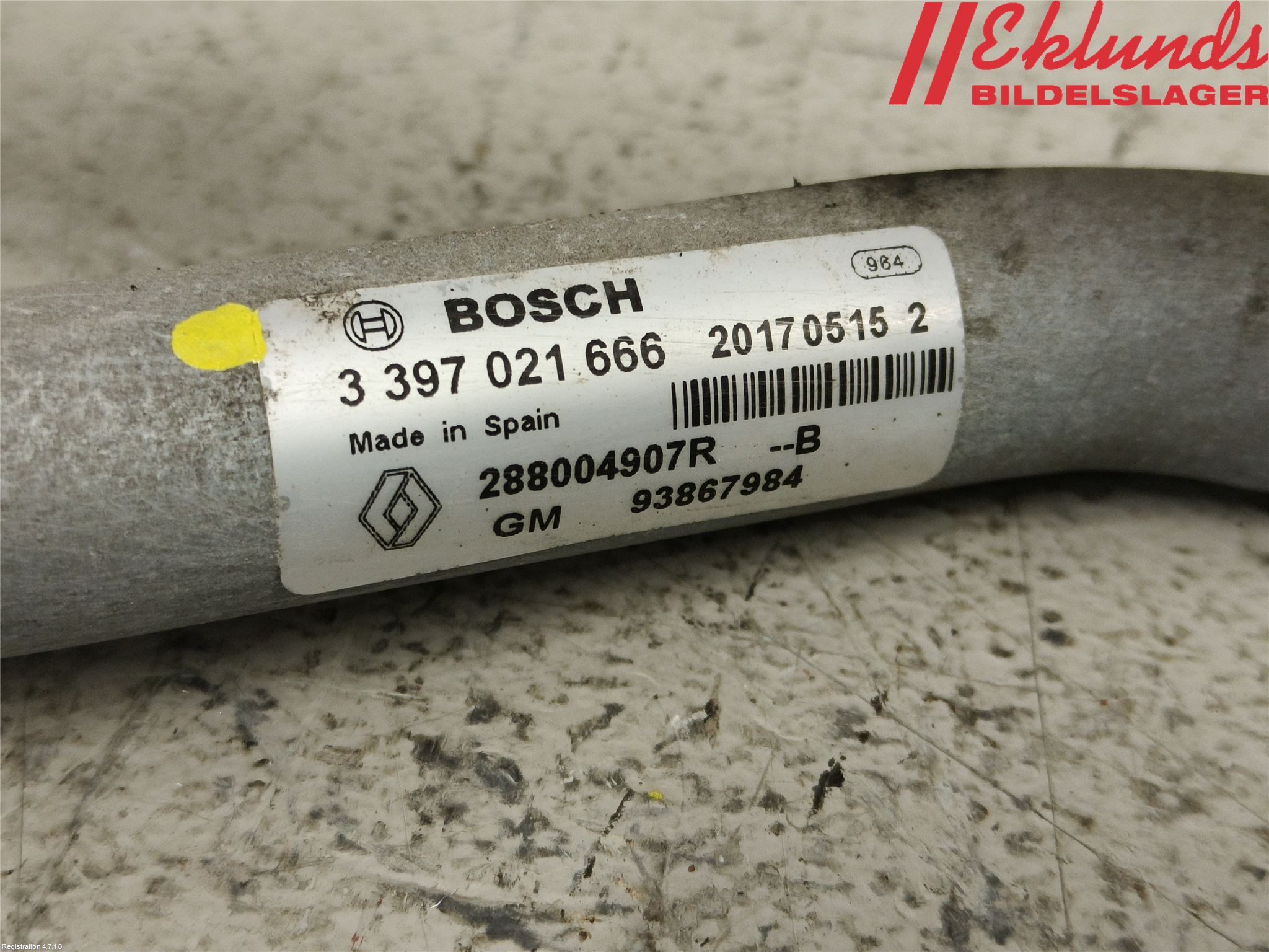 Renault TRAFIC/E-TECH 15- Torkarmekanism Vindruta