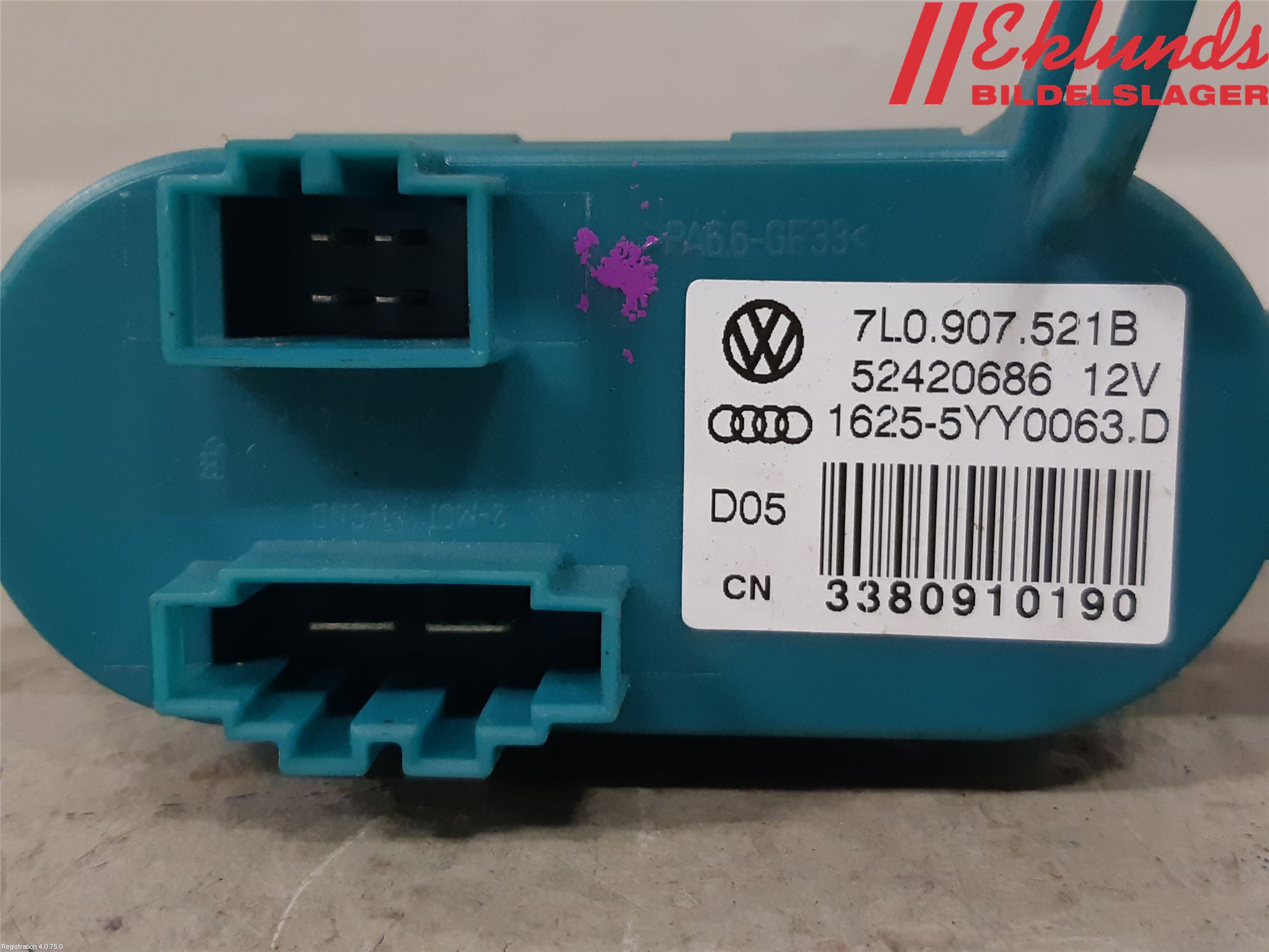 Volkswagen VW TRANSP/CARAVELLE (T5) 04-15 Värmefläktsmotstånd