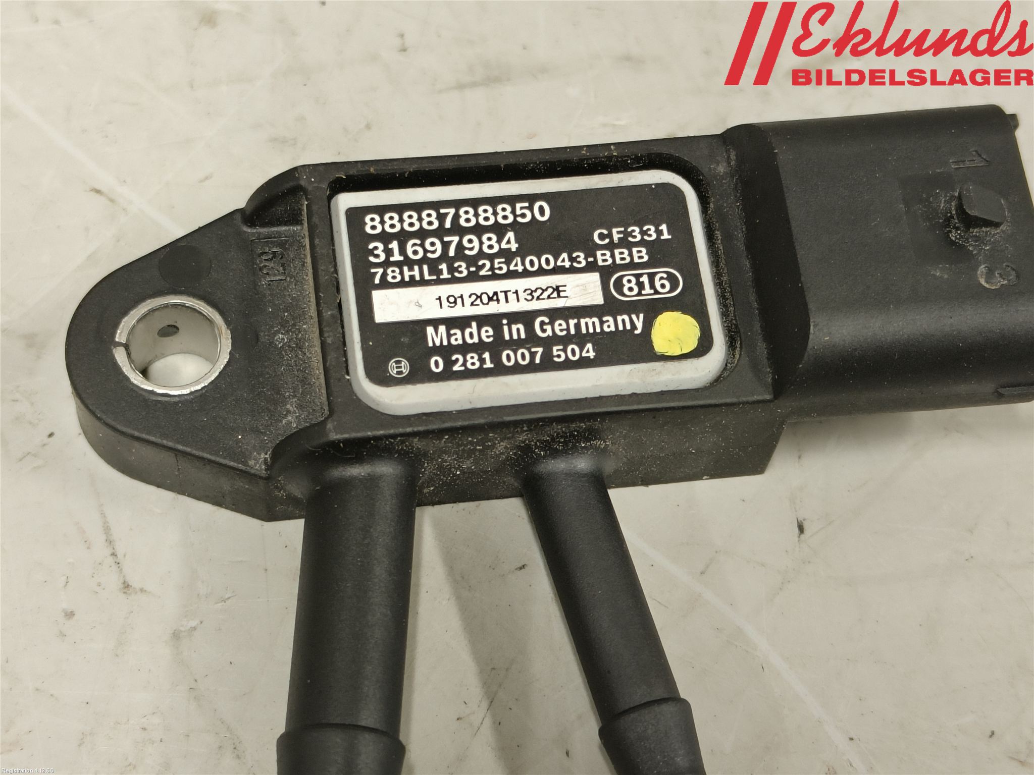 Volvo XC60 18- Givare Temp-Tryck Avgas
