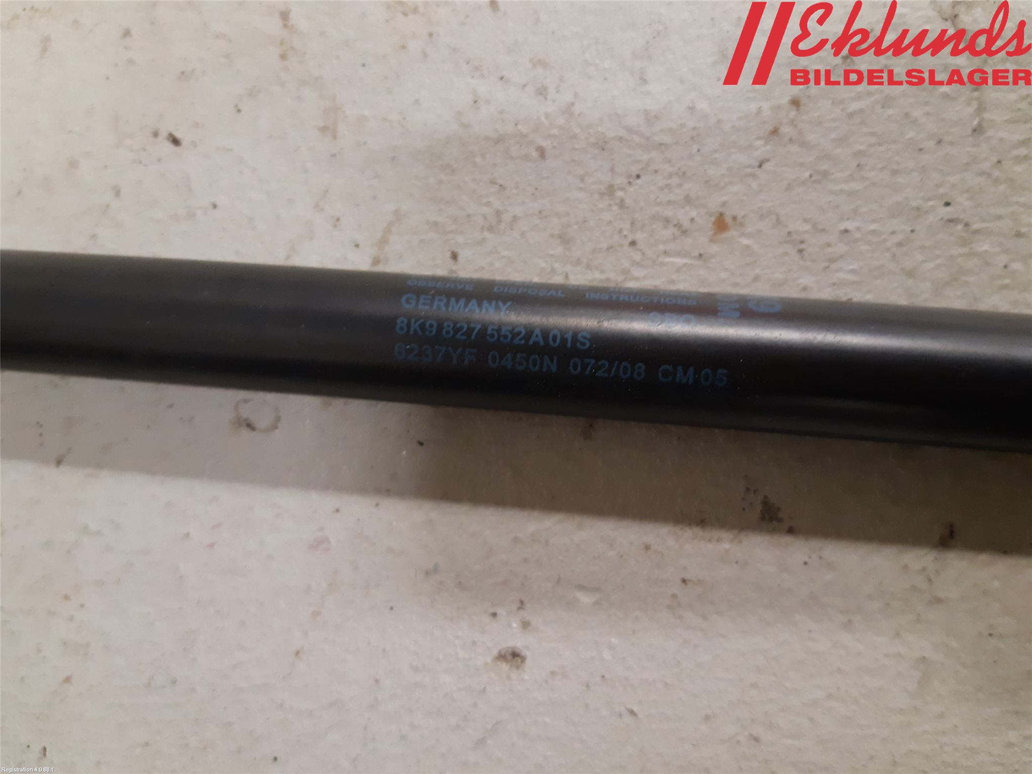 Audi A4/S4 08-11 Gasfjäder Baklucka