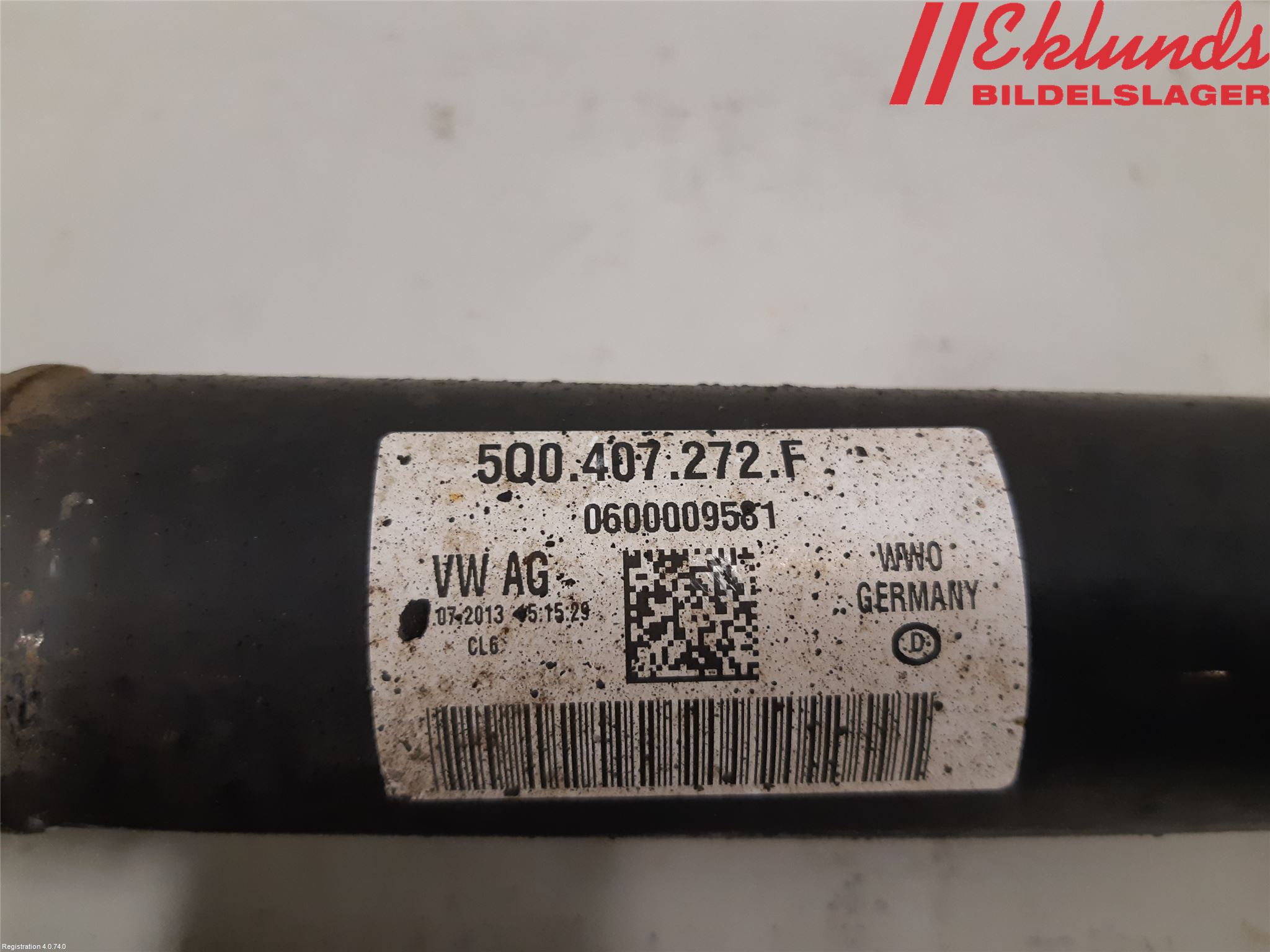 Volkswagen VW GOLF / E-GOLF VII 13-20 Drivaxel Fram Höger