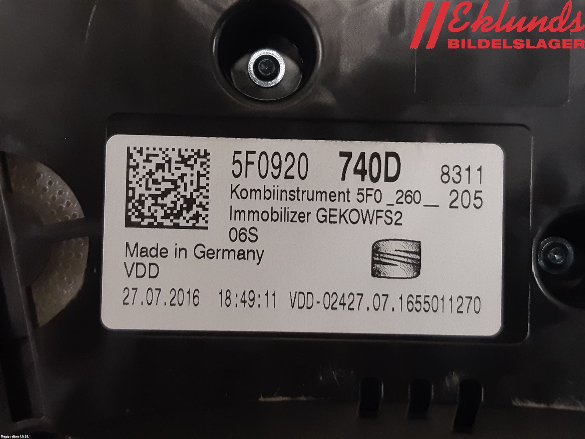 Seat ATECA 16->> Instrument Komb