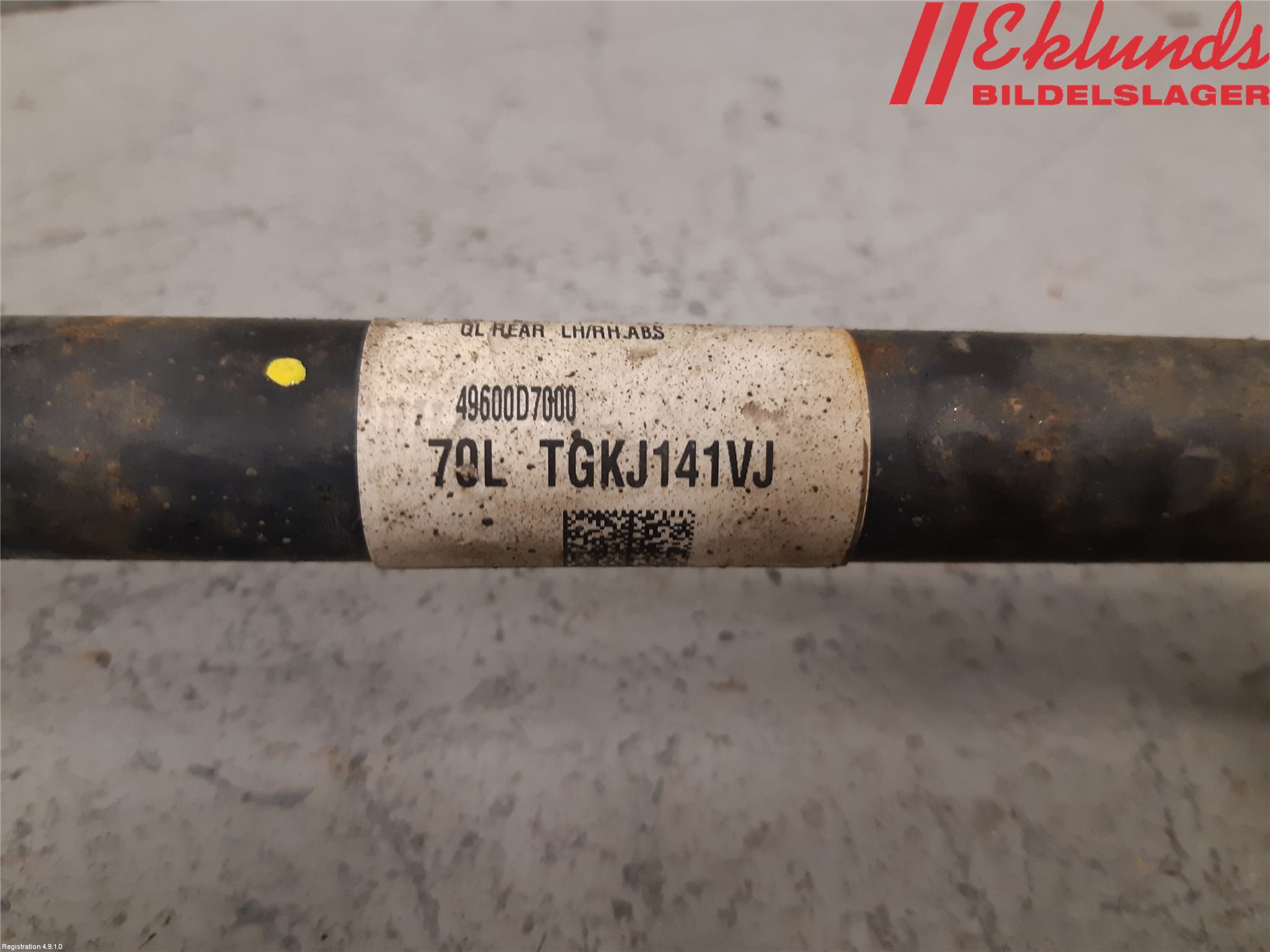 Kia SPORTAGE (QL) 16-21 Drivaxel Bak Höger