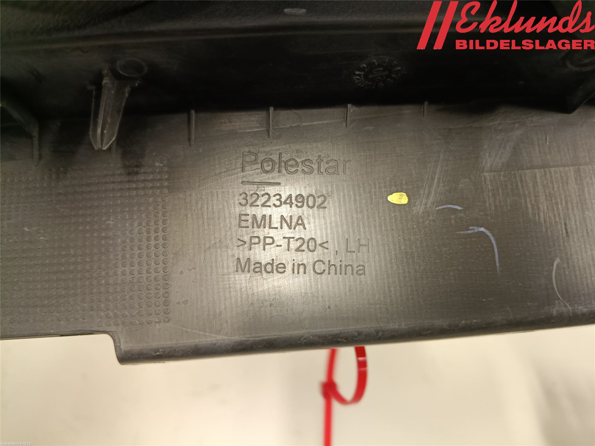 Polestar 2 20- Täckplast Front