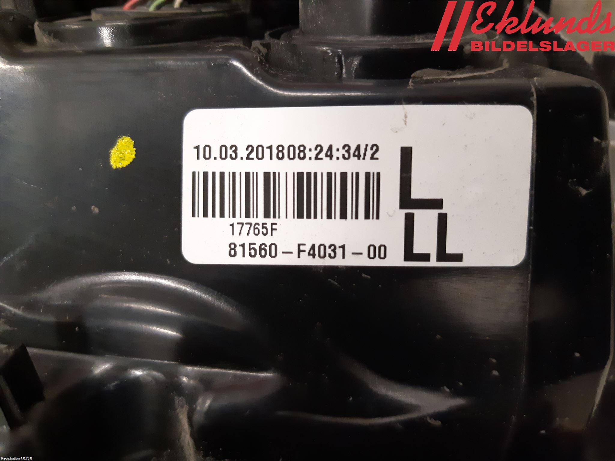 Toyota C-HR 16-23 Bakljus Vänster