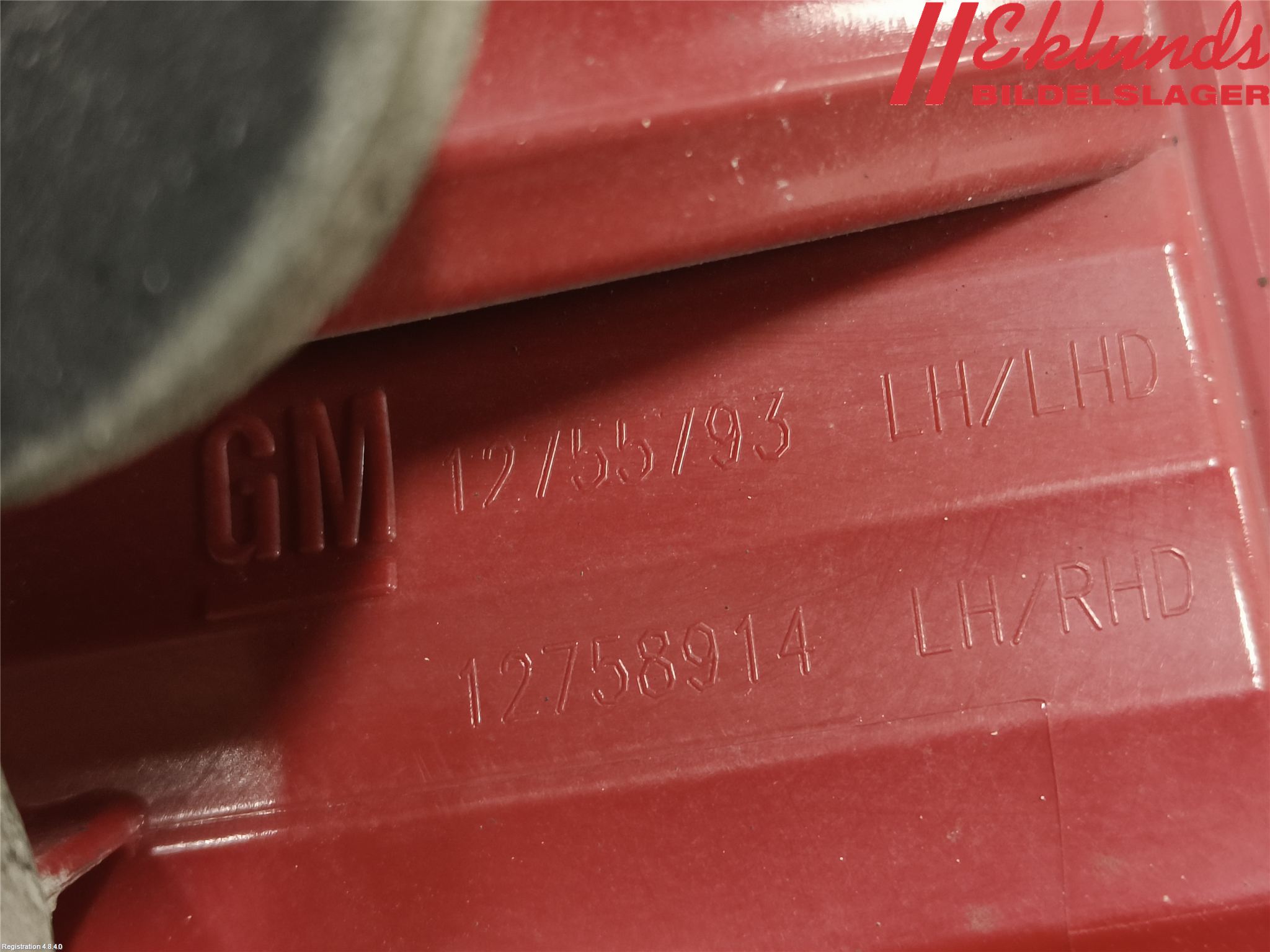 Saab 9-5     06-10 Bakljus Lucka Vä