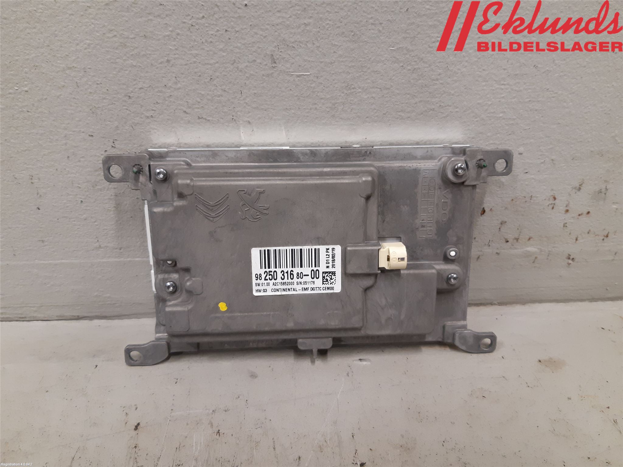 Toyota PROACE II 16- Multifunktionsdisplay