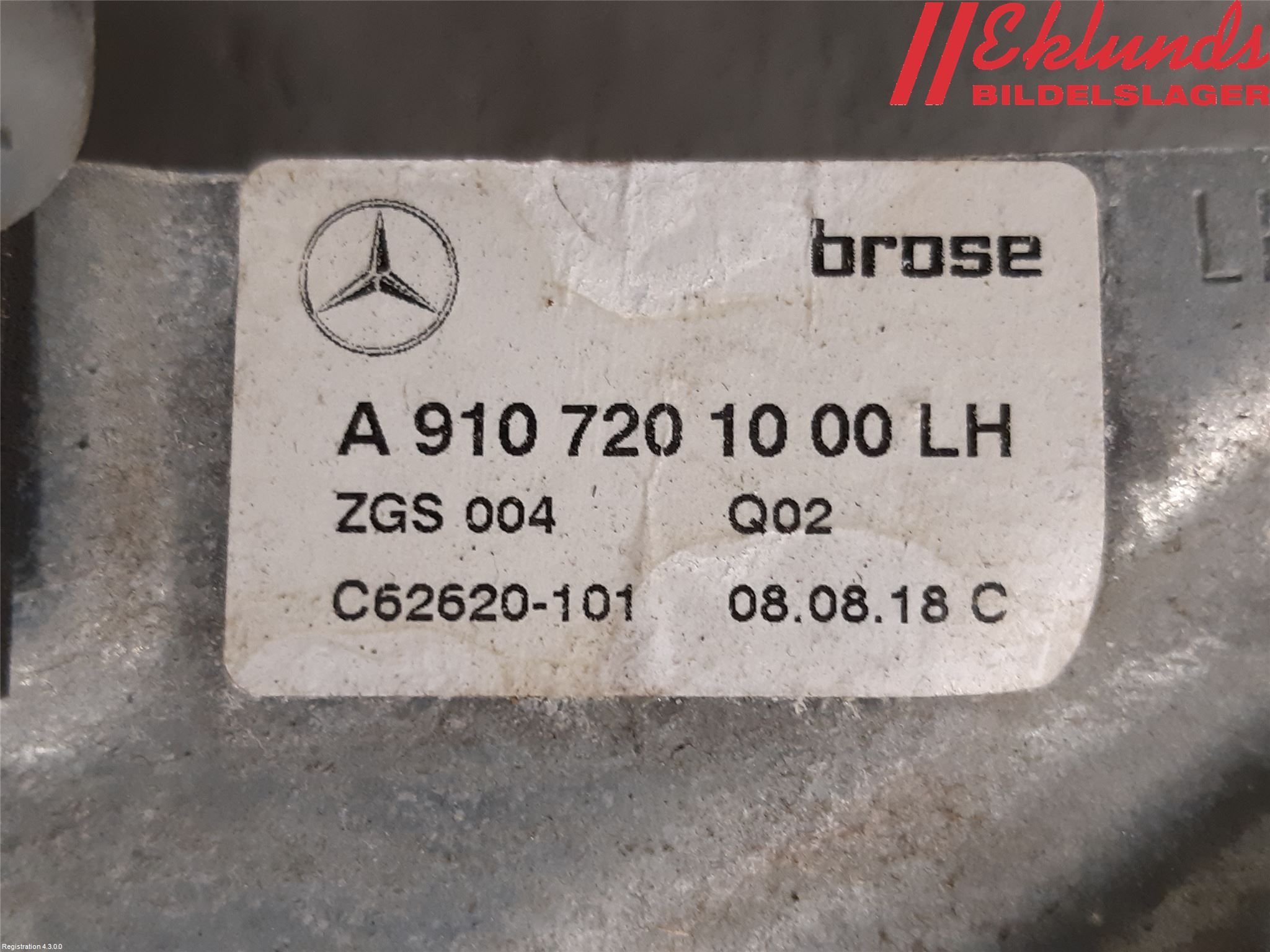 Mercedes-Benz MB SPRINTER (W907/W910) 19- Fönsterhiss El Kompl