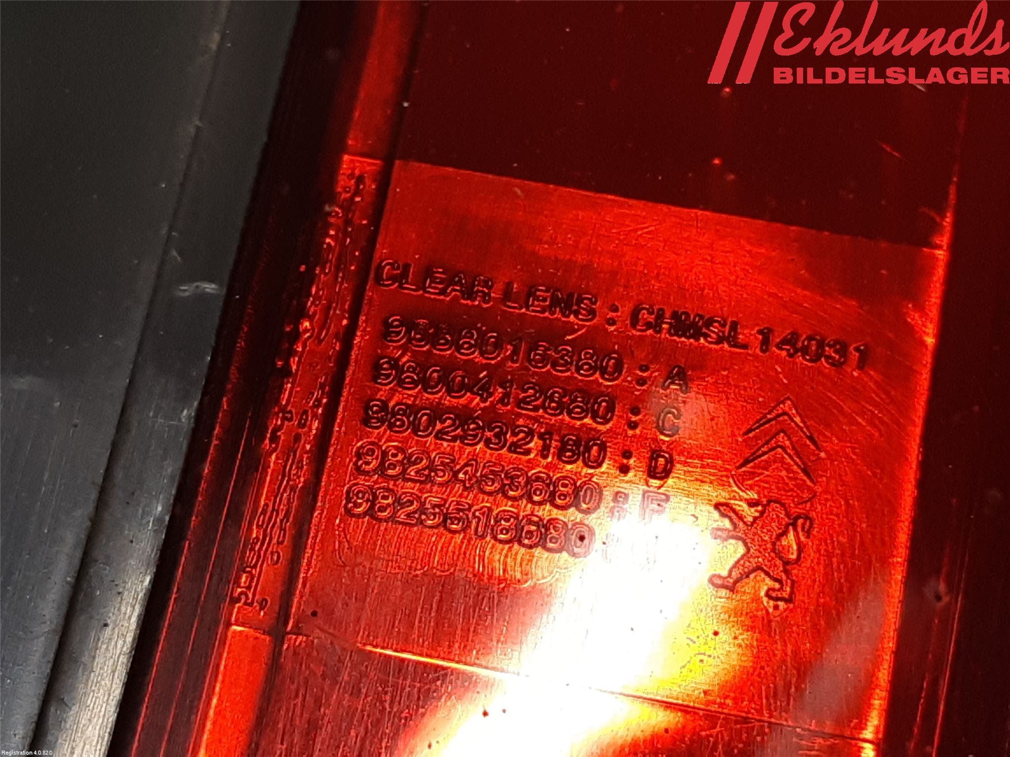 Peugeot 3008 17-24 Bromsljus Bakruta