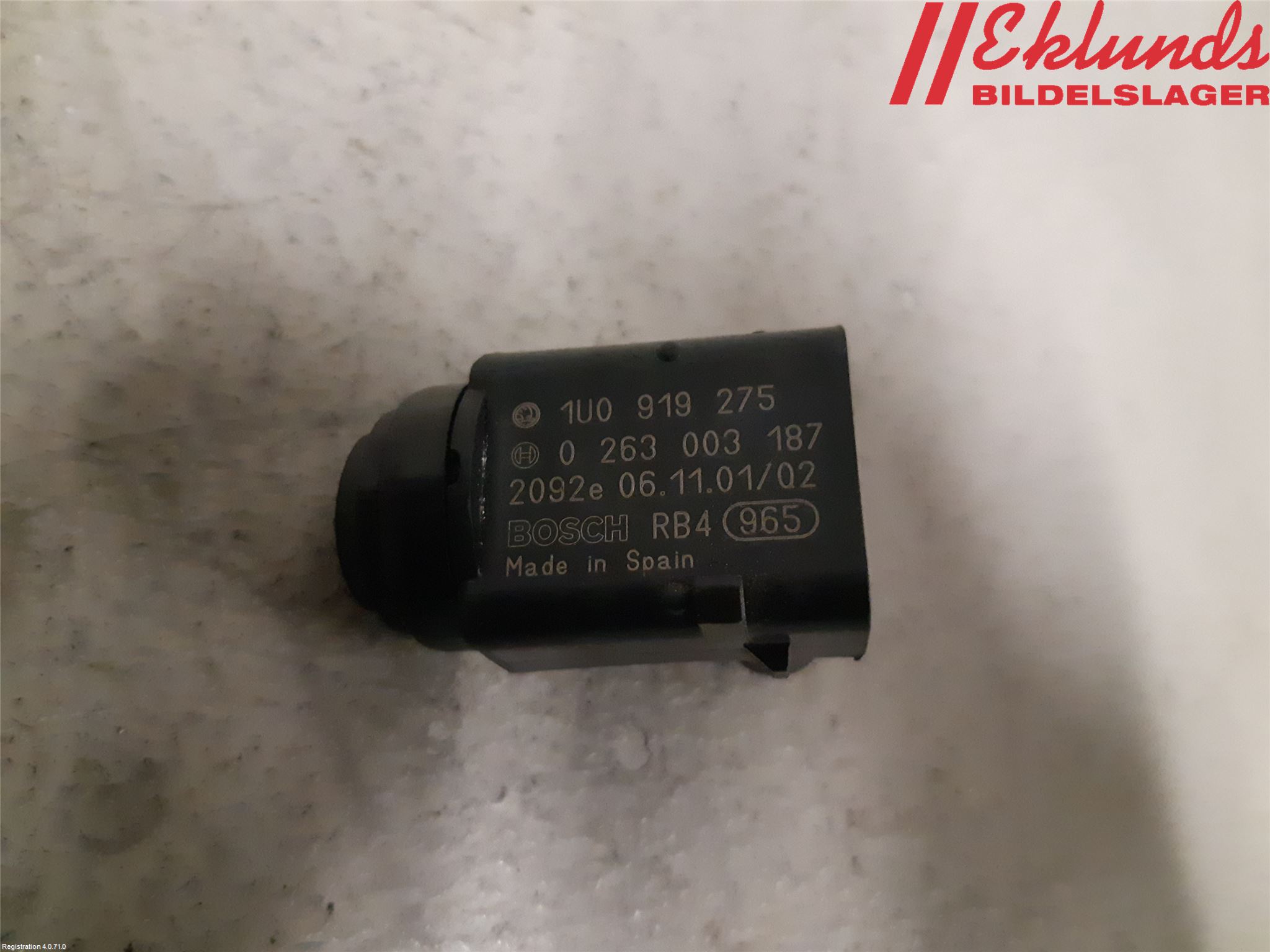 Volkswagen VW GOLF PLUS/CROSS GOLF 04-14 Parkeringshjälp Backsensor