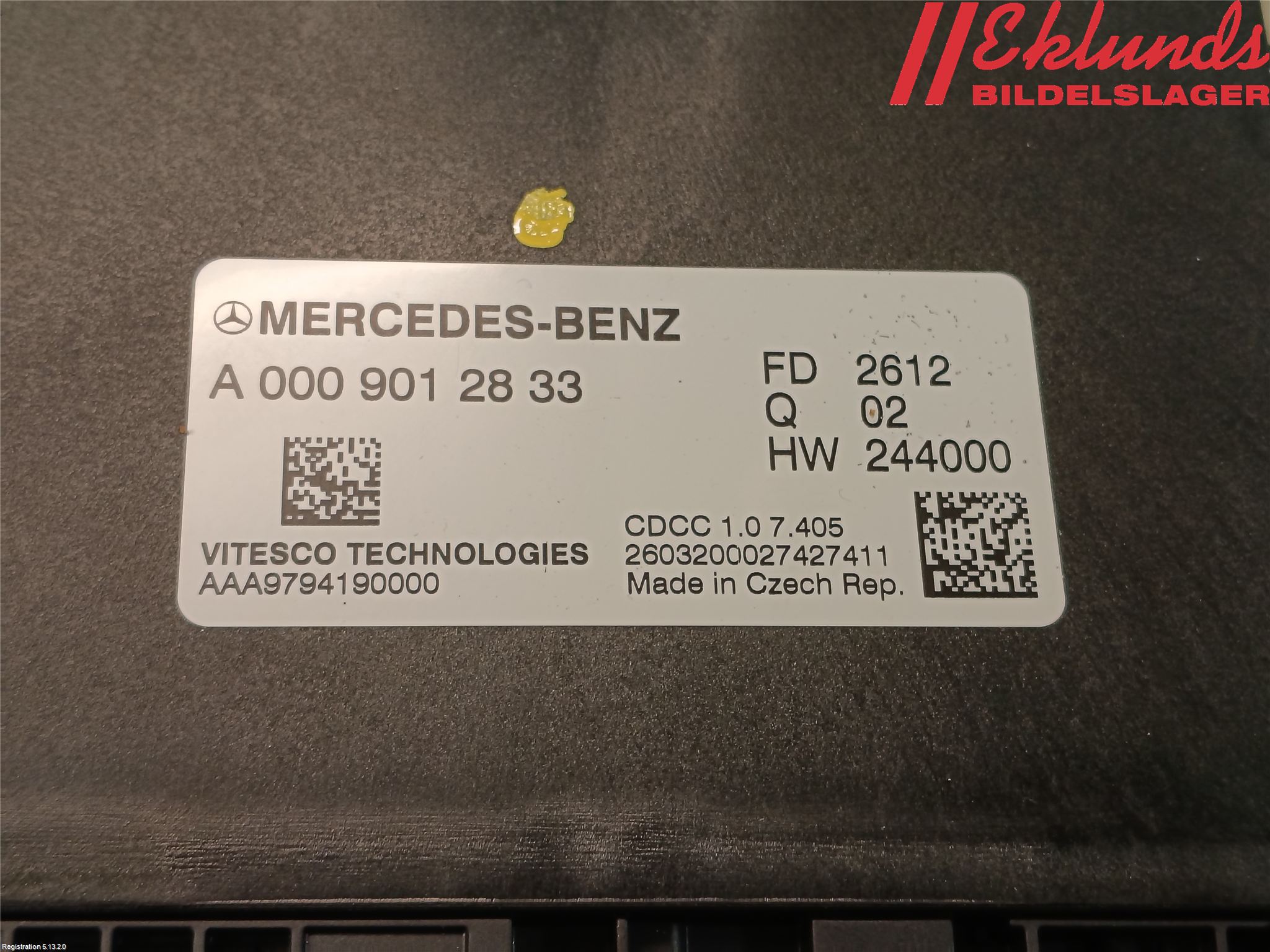 Mercedes-Benz MB CLA-KLASS (C118/X118) 19- Styrenhet Övrigt