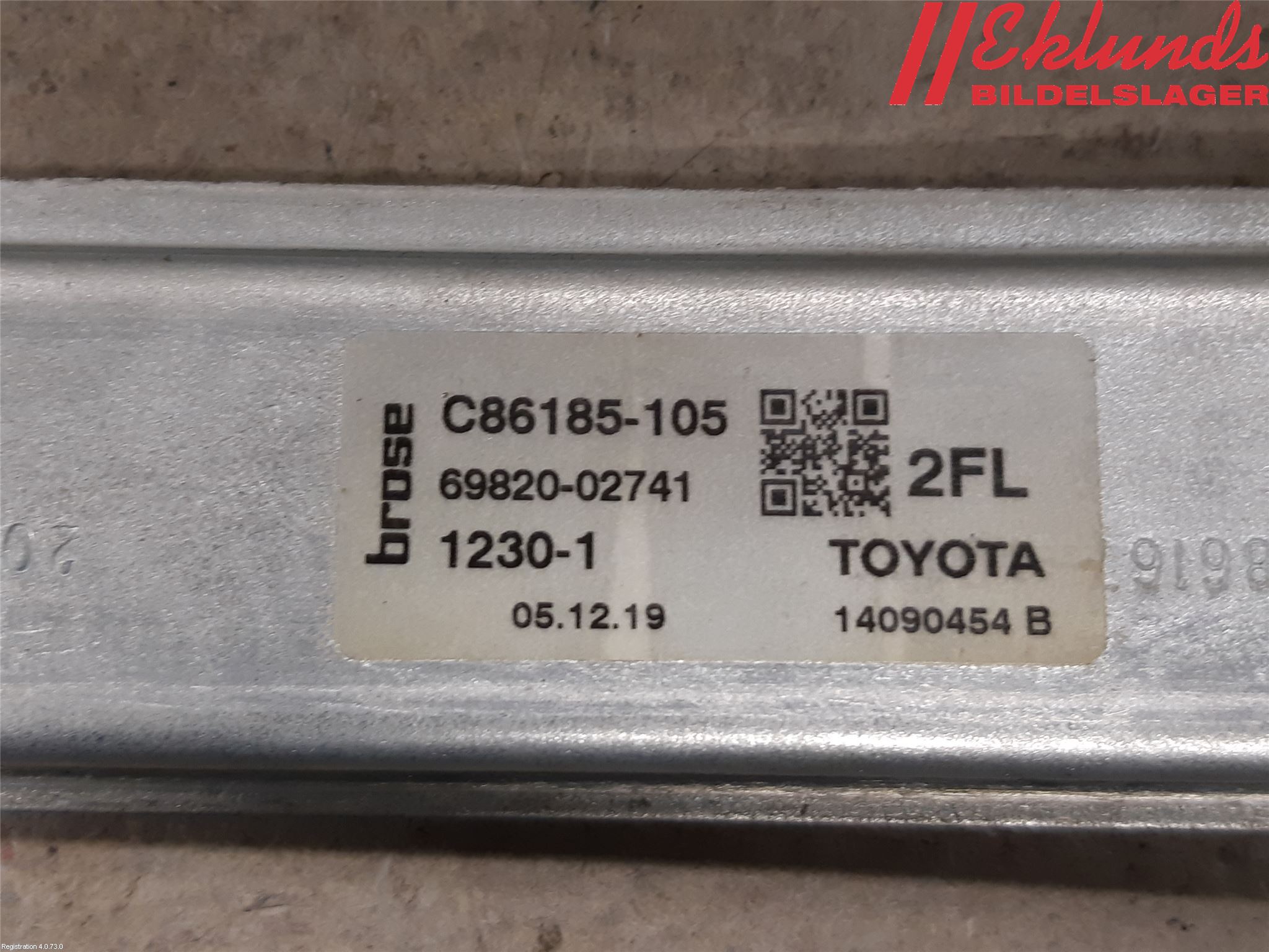 Toyota COROLLA 19- Fönsterhiss El Kompl