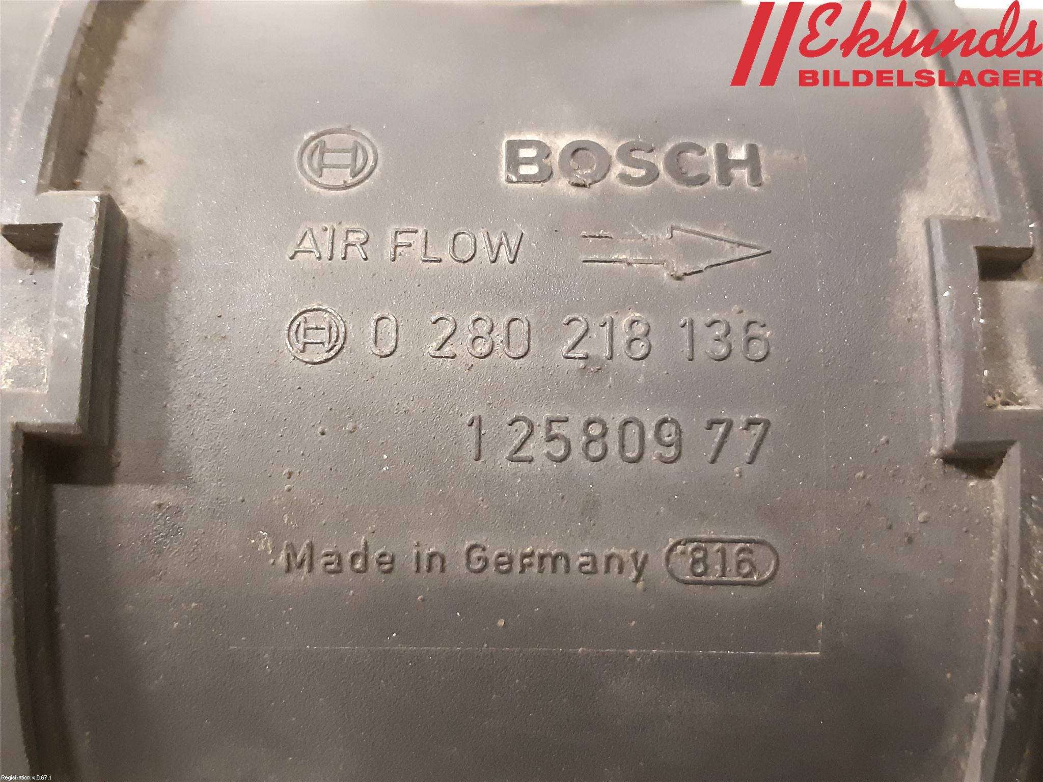 Saab 9-3 VER 2 Injluftmassamätare