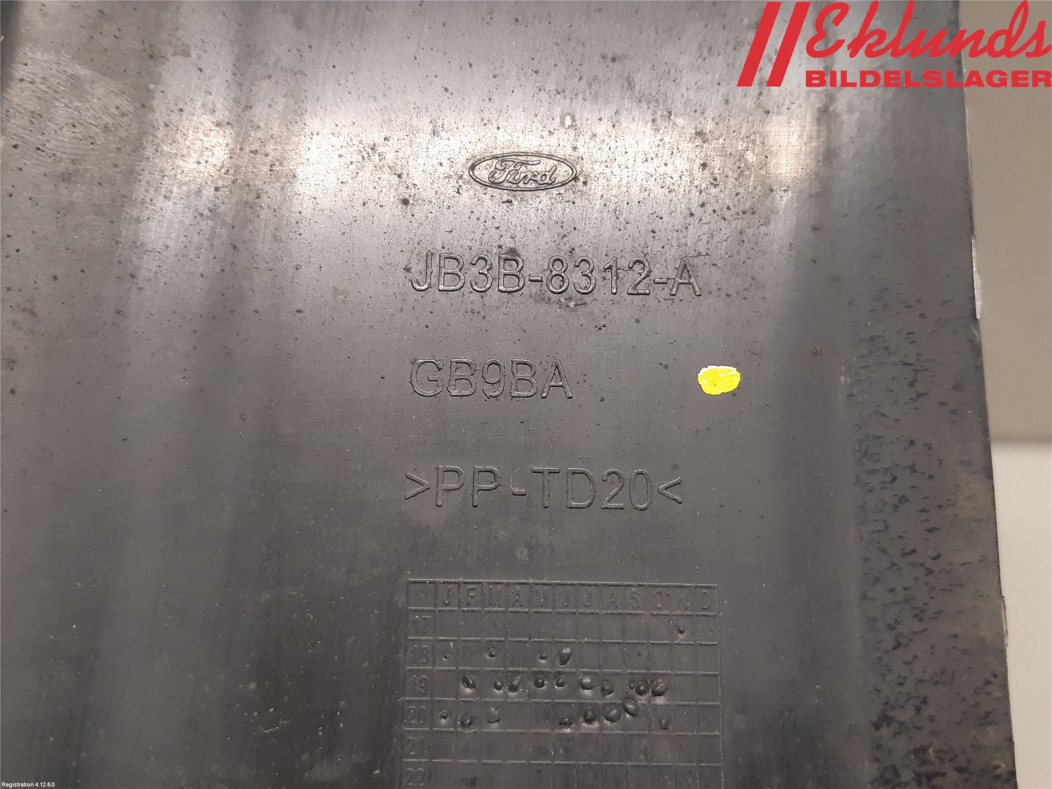 Ford RANGER EU 12-23 Deflektor Plåt-Plast Kylning