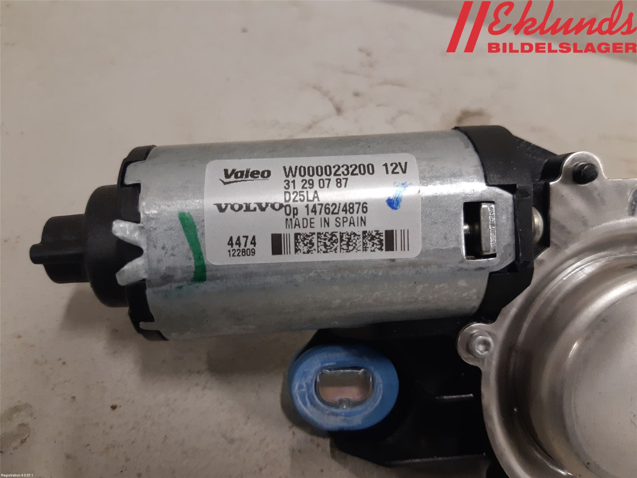 Volvo V70 14-16 Torkarmotor Baklucka