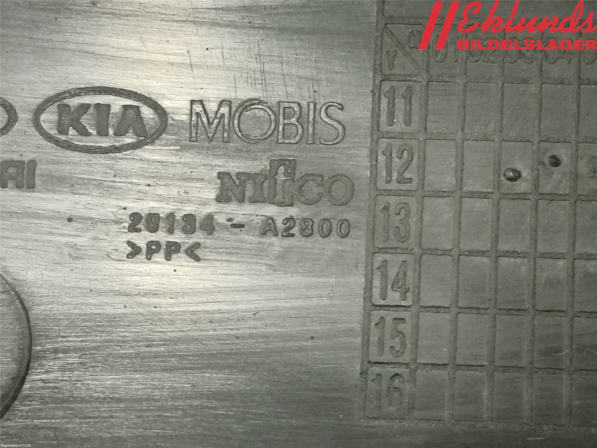 Kia CEED 12-18 Deflektor Plåt-Plast Kylning