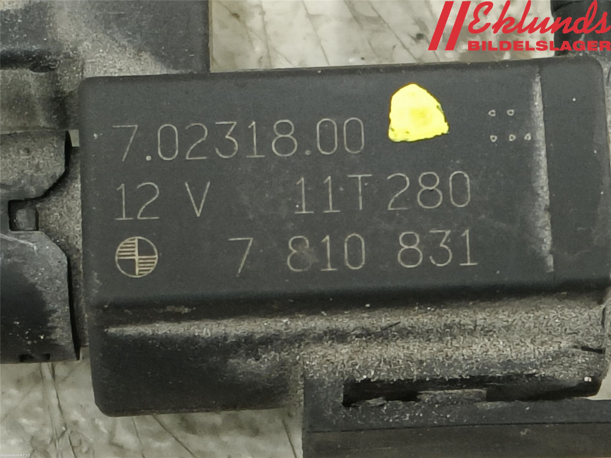 BMW 5 E60/61 Sed/Tou 02-10 Vakuumventil