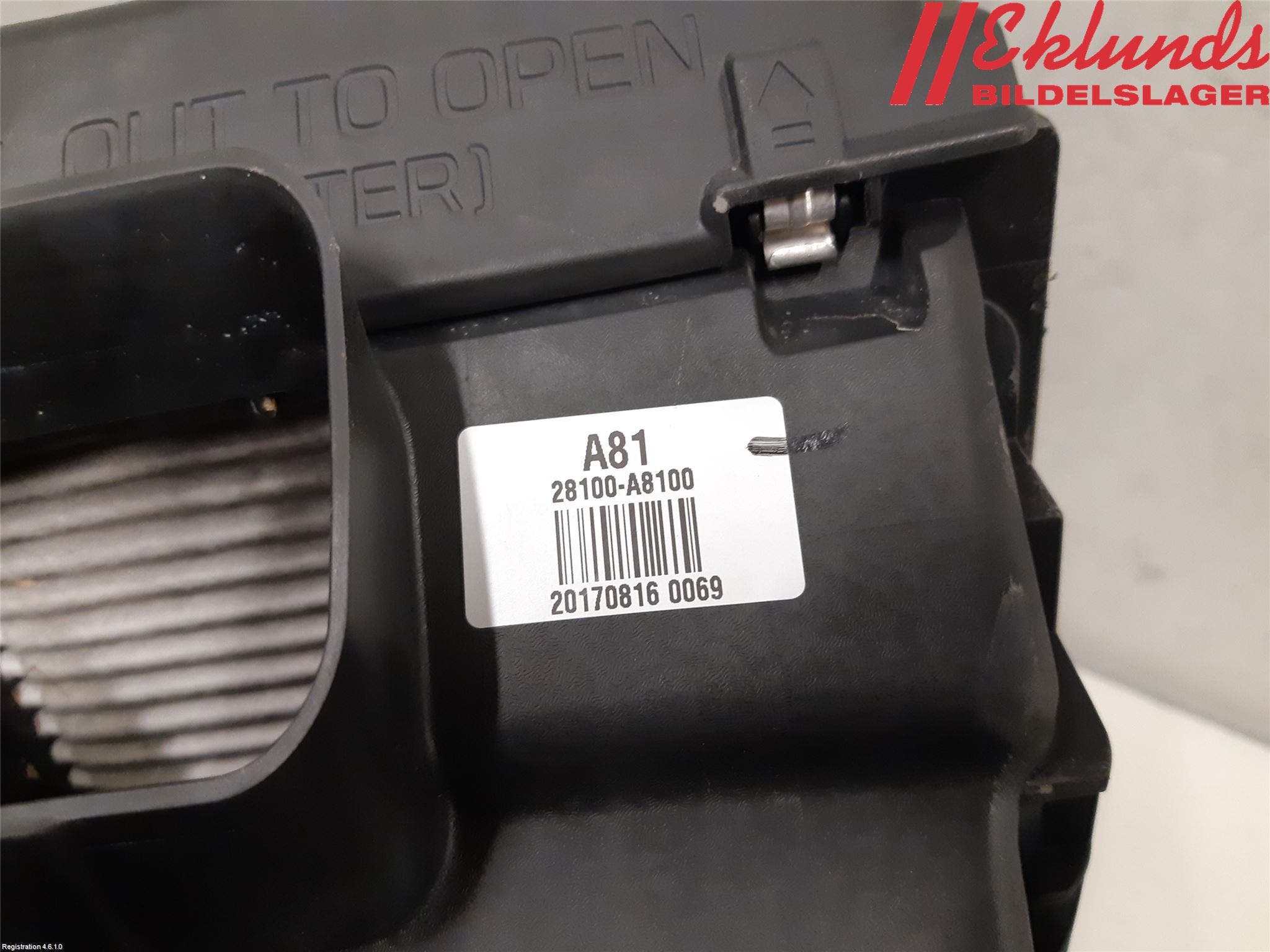 Kia OPTIMA 16-20 Luftrenare