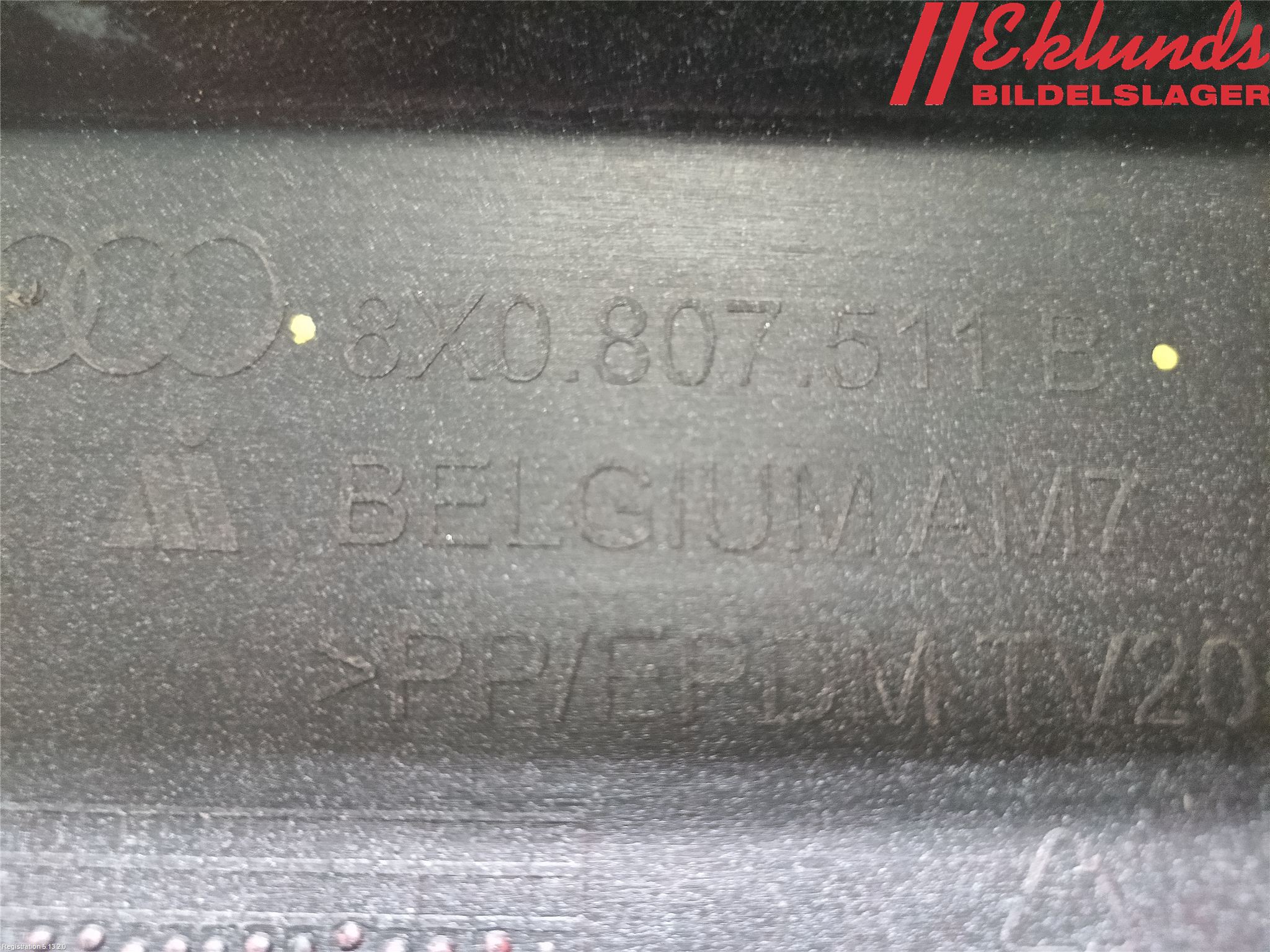 Audi A1/S1 11-18 Stötfångarbeklädnad Bak