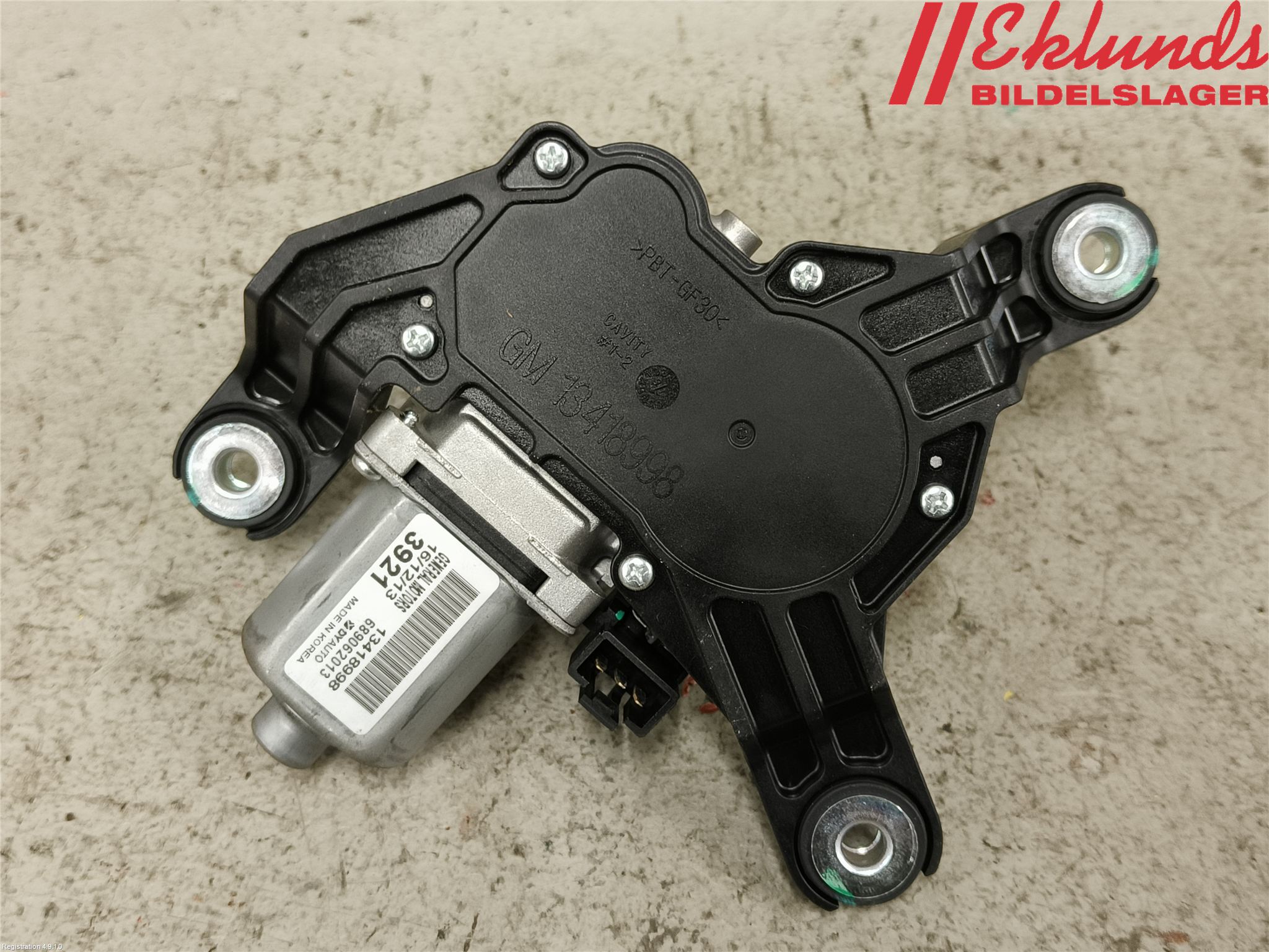 Opel ASTRA K 16-22 Torkarmotor Baklucka