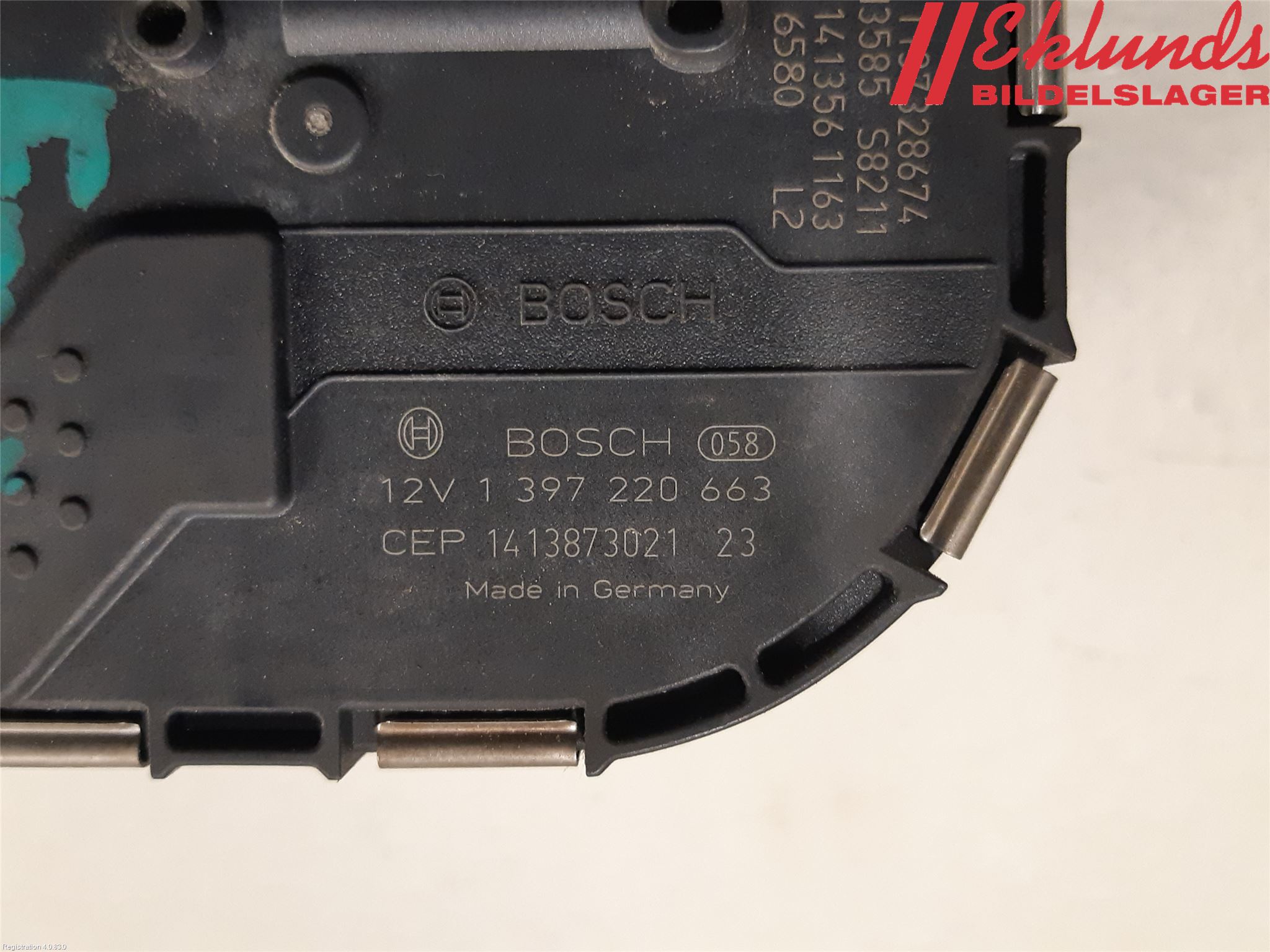 Audi A3/S3 8V 13-20 Torkarmotor Vindruta