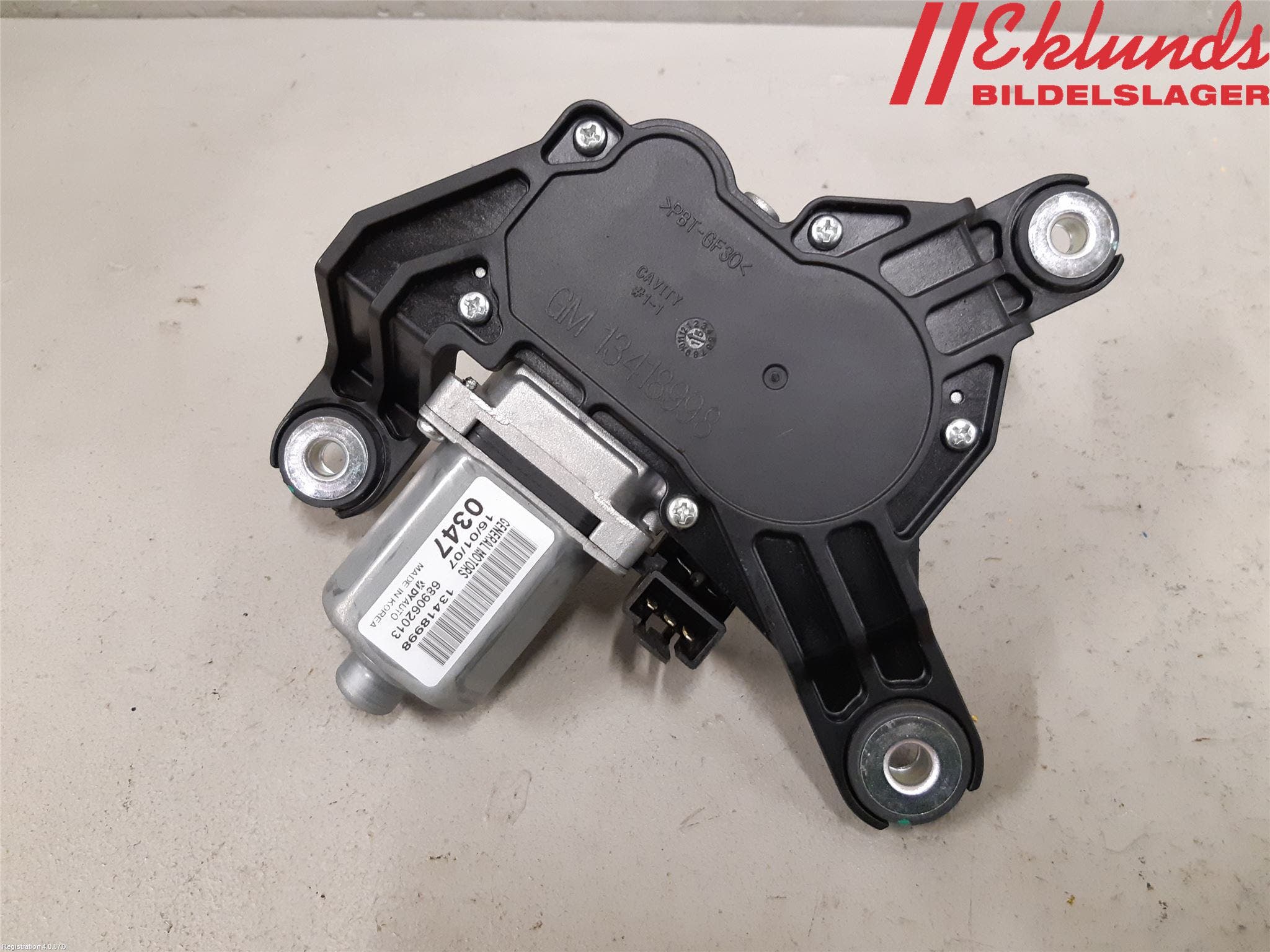 Opel ASTRA K 16-22 Torkararm-Bakruta