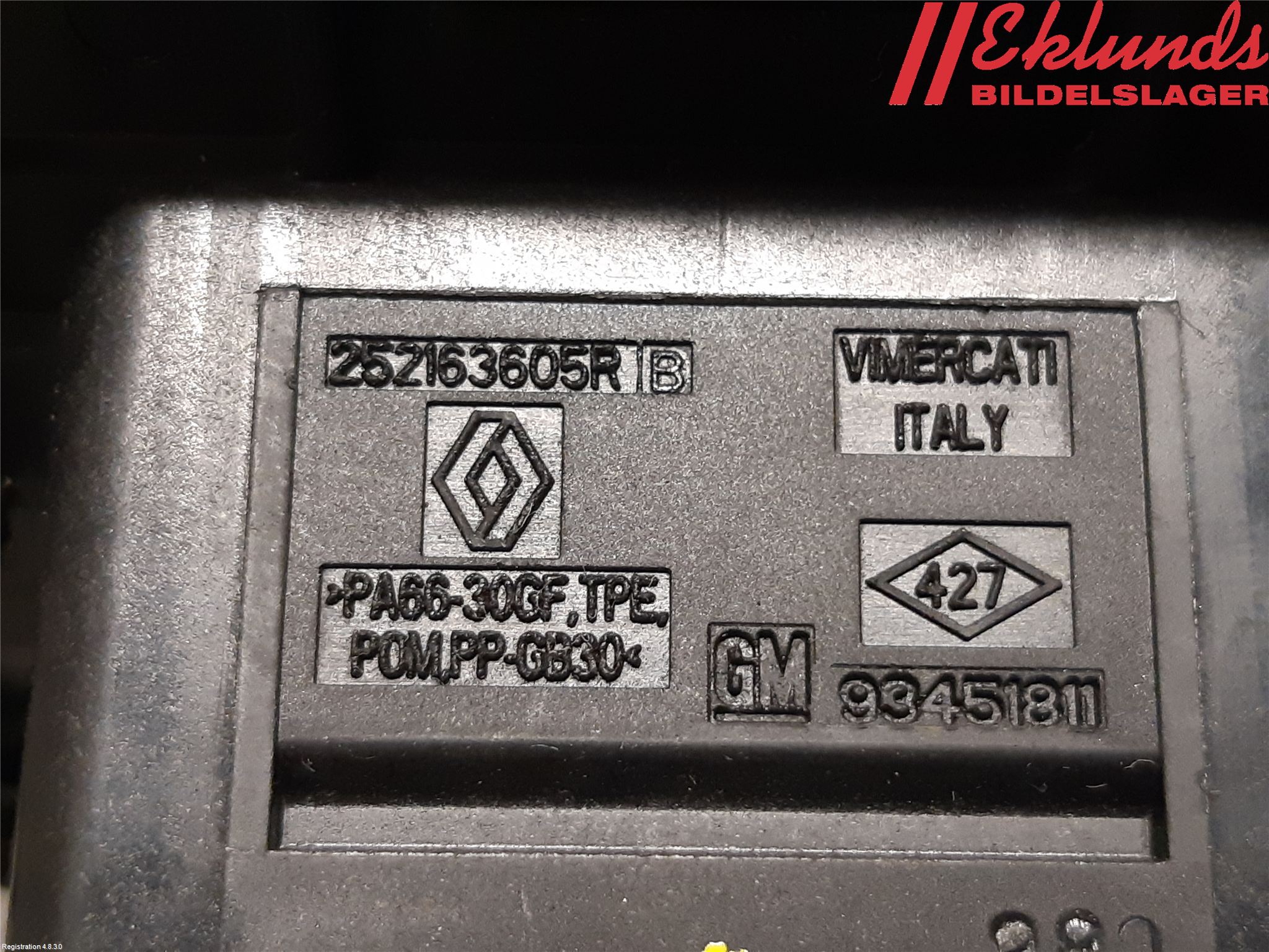 Fiat TALENTO 16- Centrallåskontakt Vid Lås