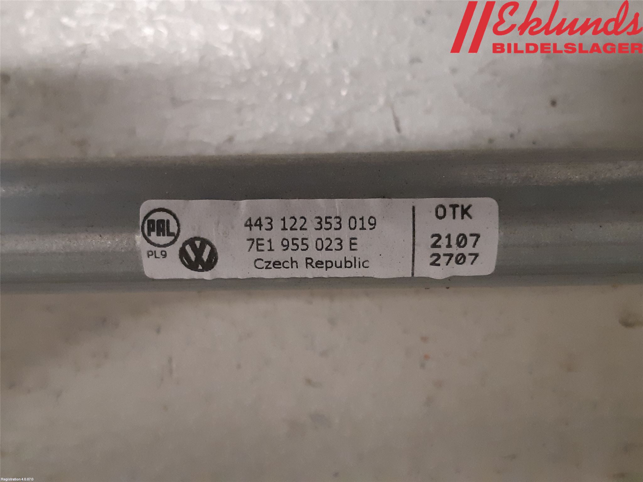 Volkswagen VW TRANSP/CARAVELLE (T6) 16-22 Torkarmotor Vindruta