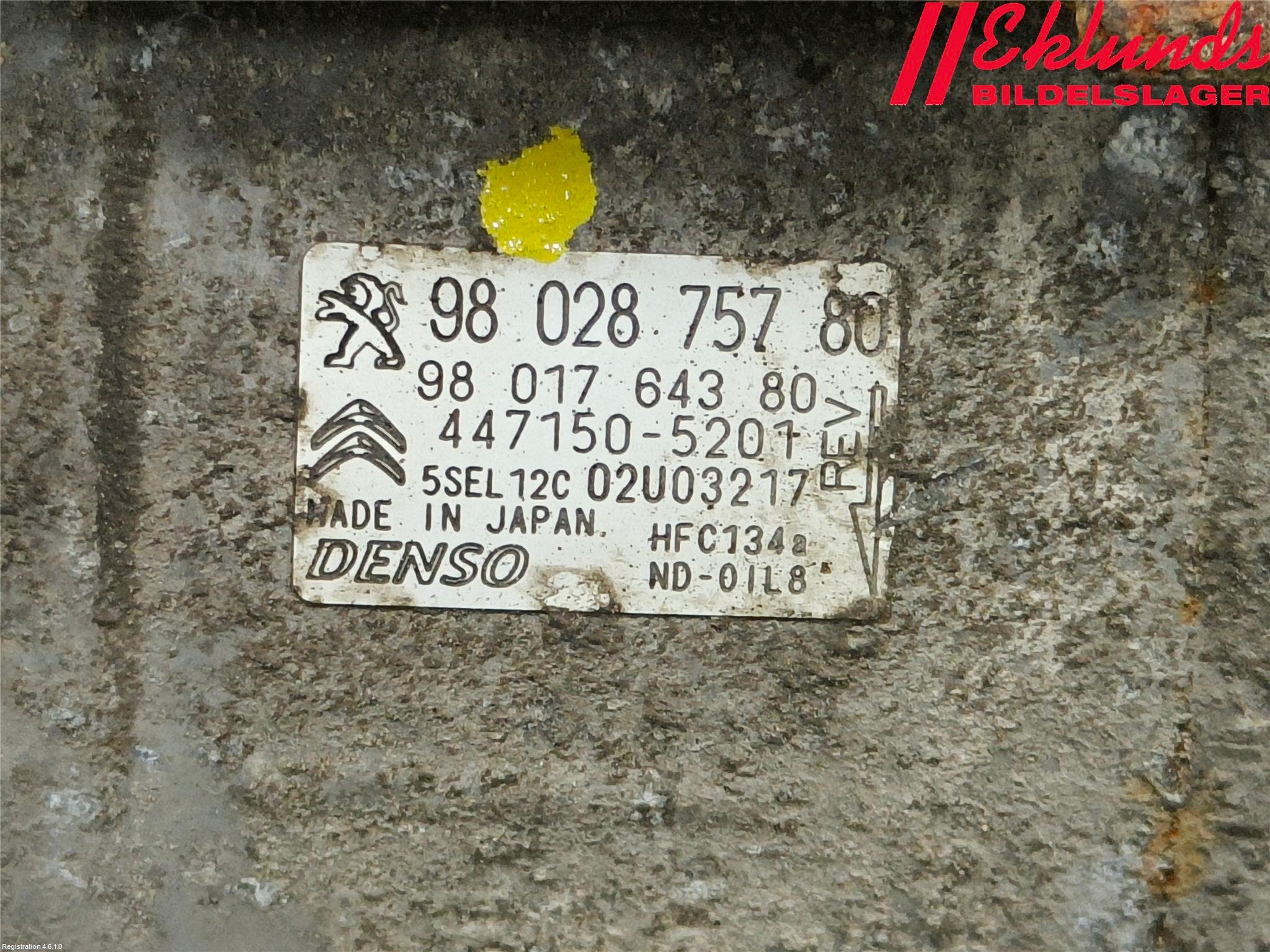 Citroen BERLINGO 08-18 Ac Kompressor