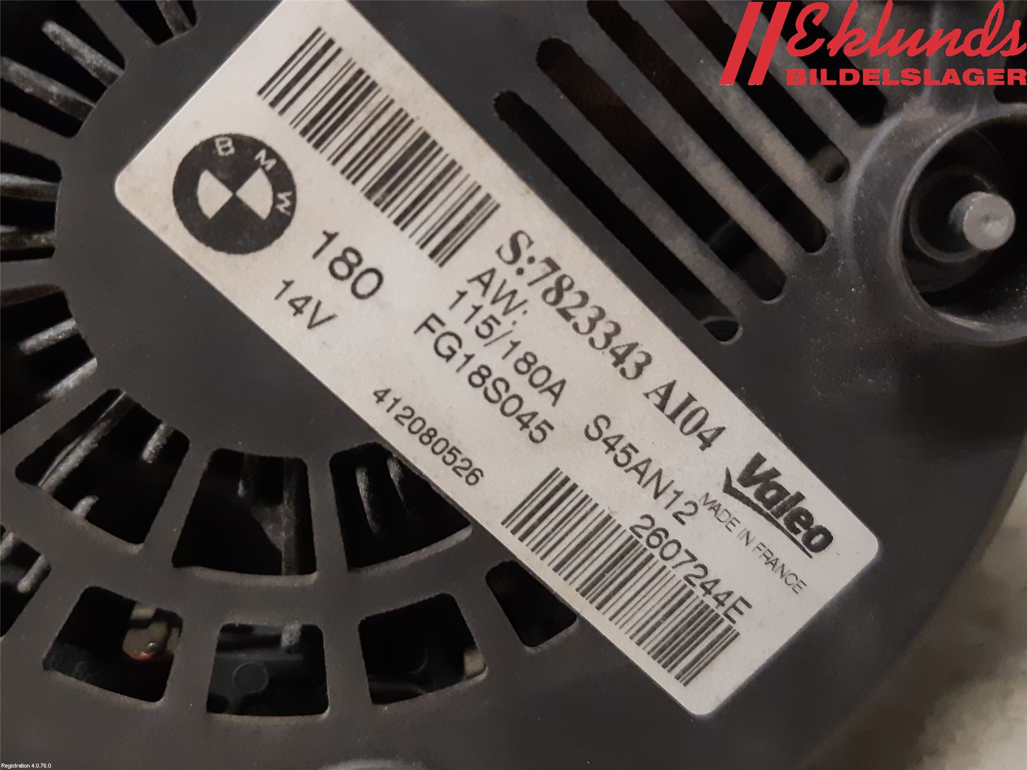 BMW 1 F20/F21 11-19 Generator