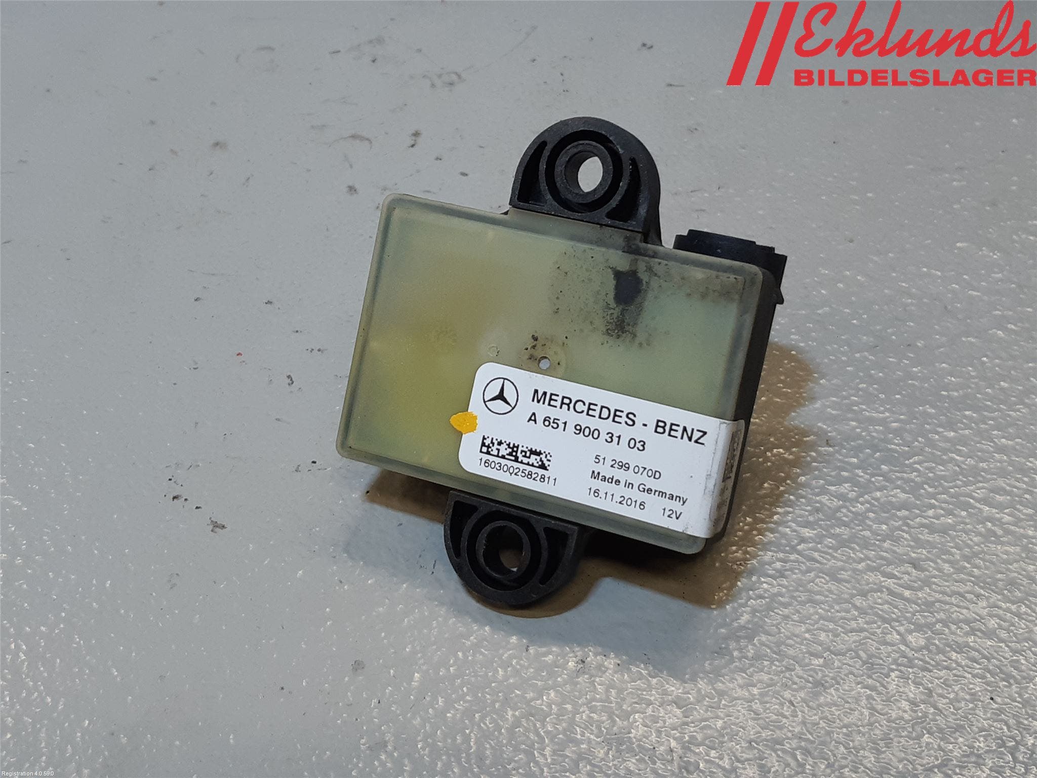 Mercedes-Benz MB SPRINTER (W906) 06-18 Relä Glödning Diesel