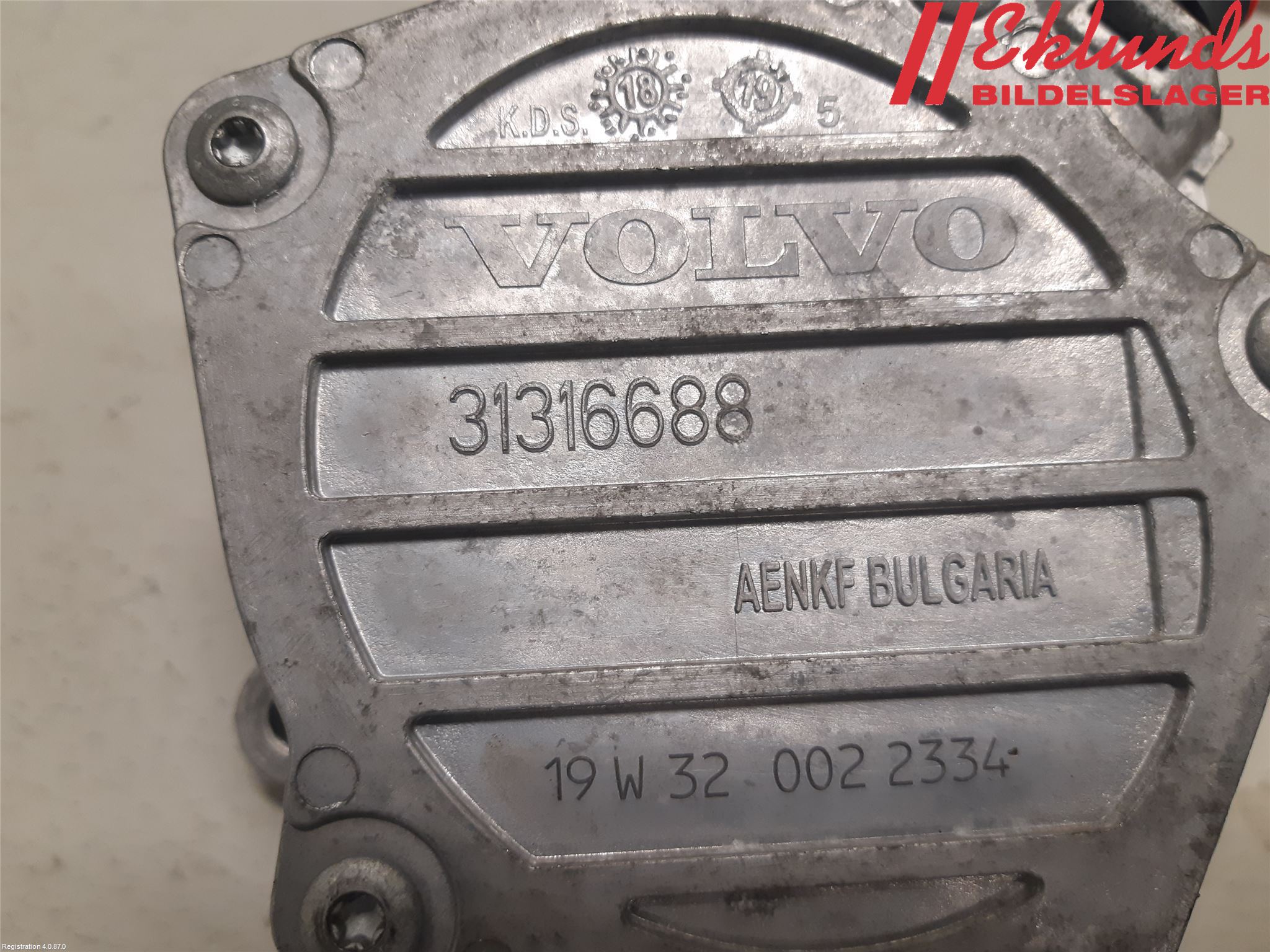 Volvo V60 19- Vakuumpump