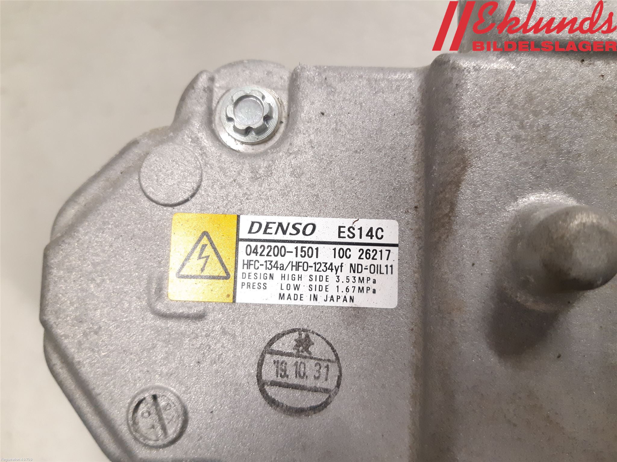 Toyota YARIS XP130 15-20 Ac Kompressor