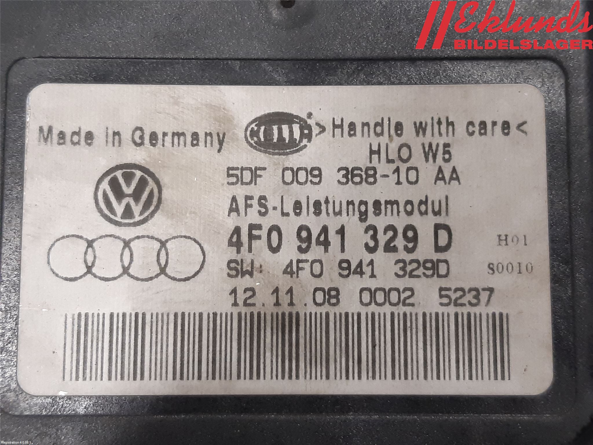 Audi A6/S6     05-11 Styrenhet Strålkastare