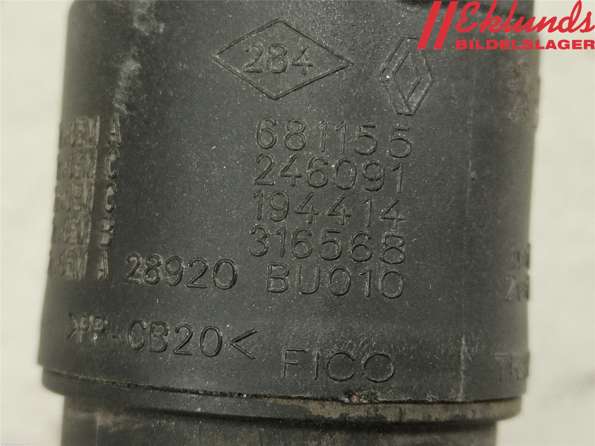 Citroen C3 10-17 Spolarpump Vindruta