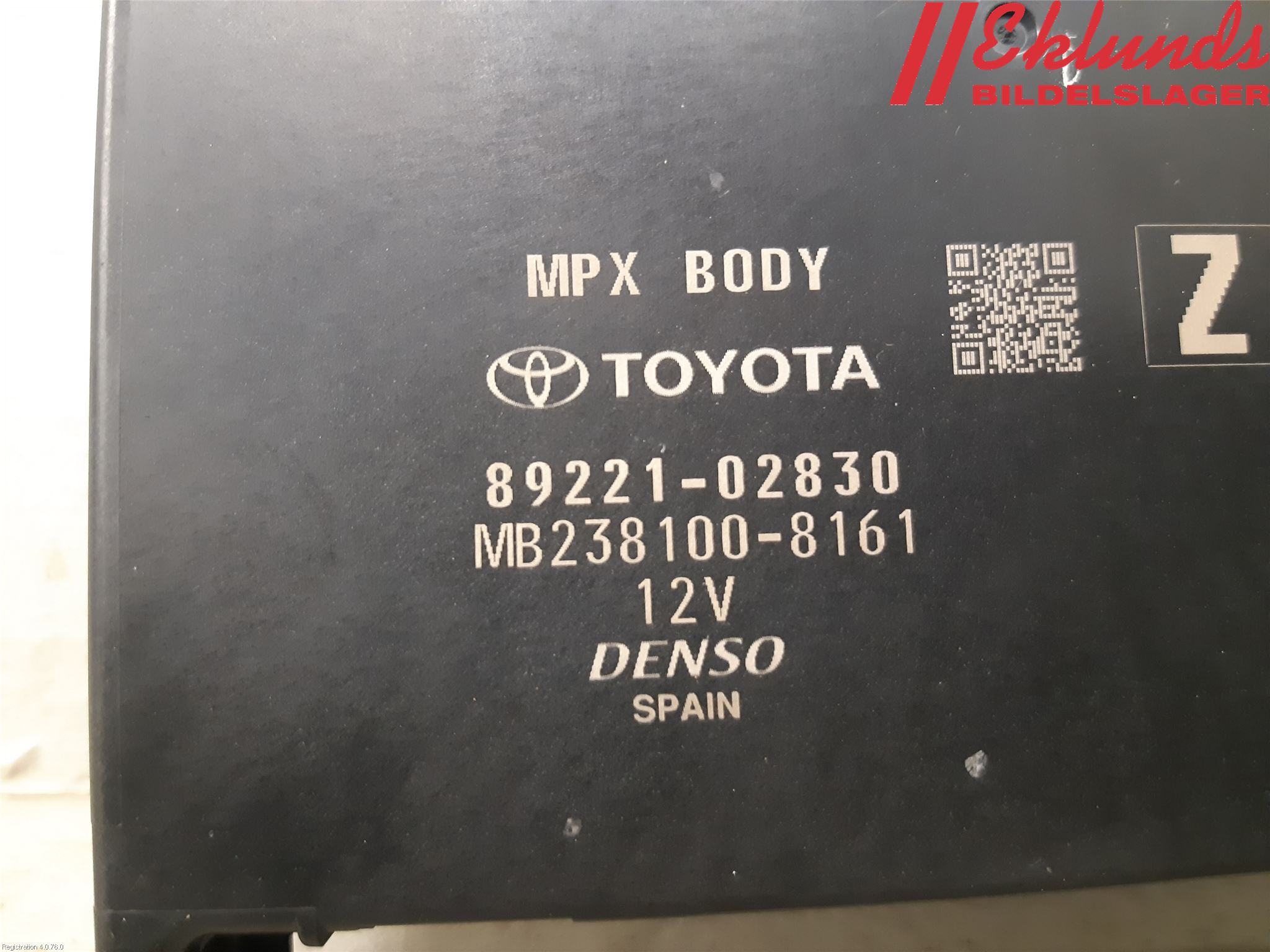 Toyota COROLLA 19- Styrenhet Övrigt